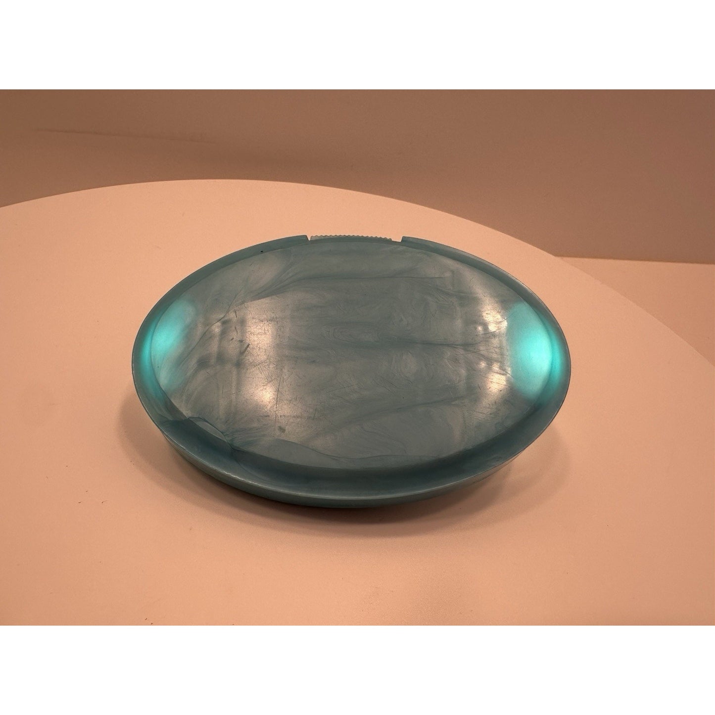 VINTAGE *NEW* 1960's Twin-Lite Beauty Lighted Hand Makeup Mirror - Blue