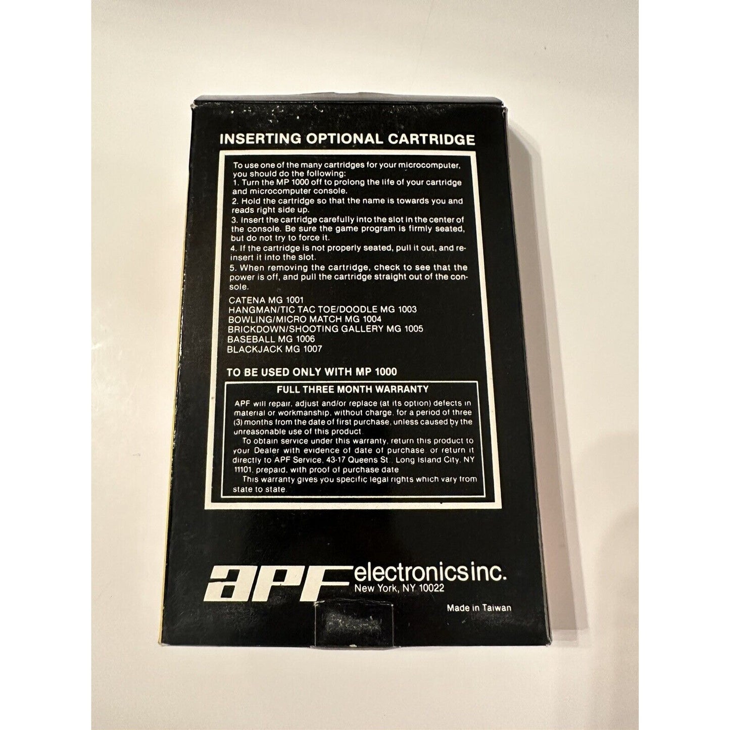 VINTAGE *NEW* 1978 APF MP1000 Blackjack Game