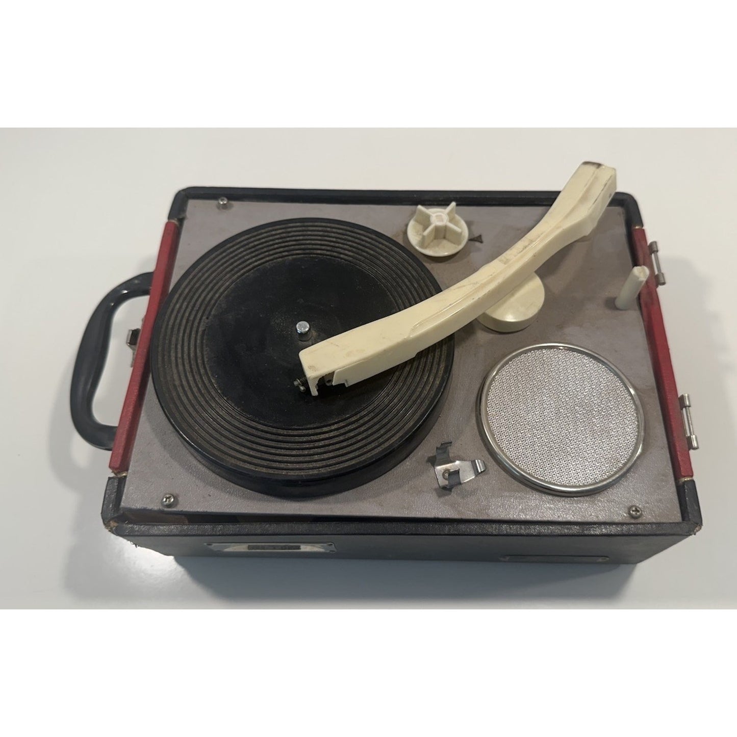 Needs Lovin' - VINTAGE Linmark Portable Suitcase 3-Speed Record Player Japan