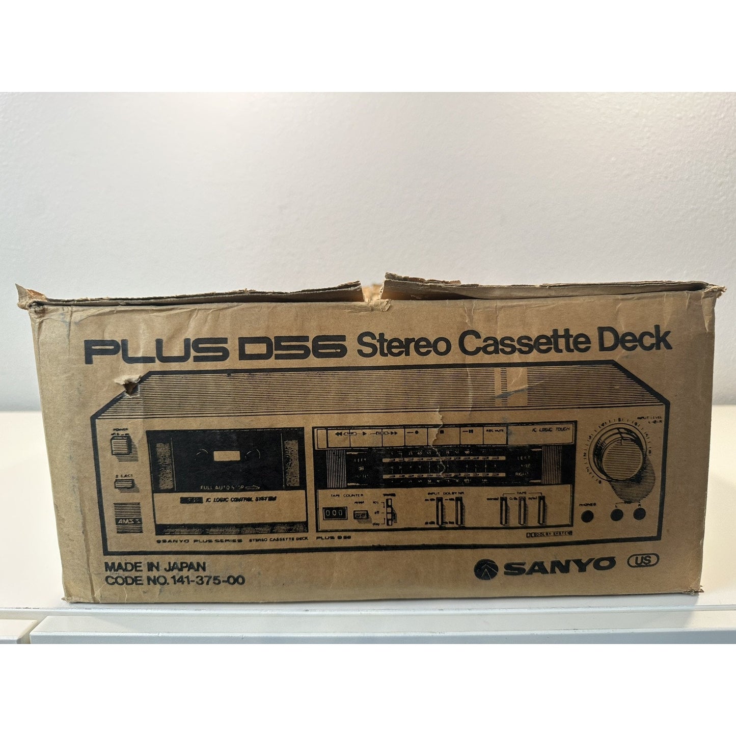 VINTAGE *NEW* Sanyo Plus D56 Stereo Cassette Deck led