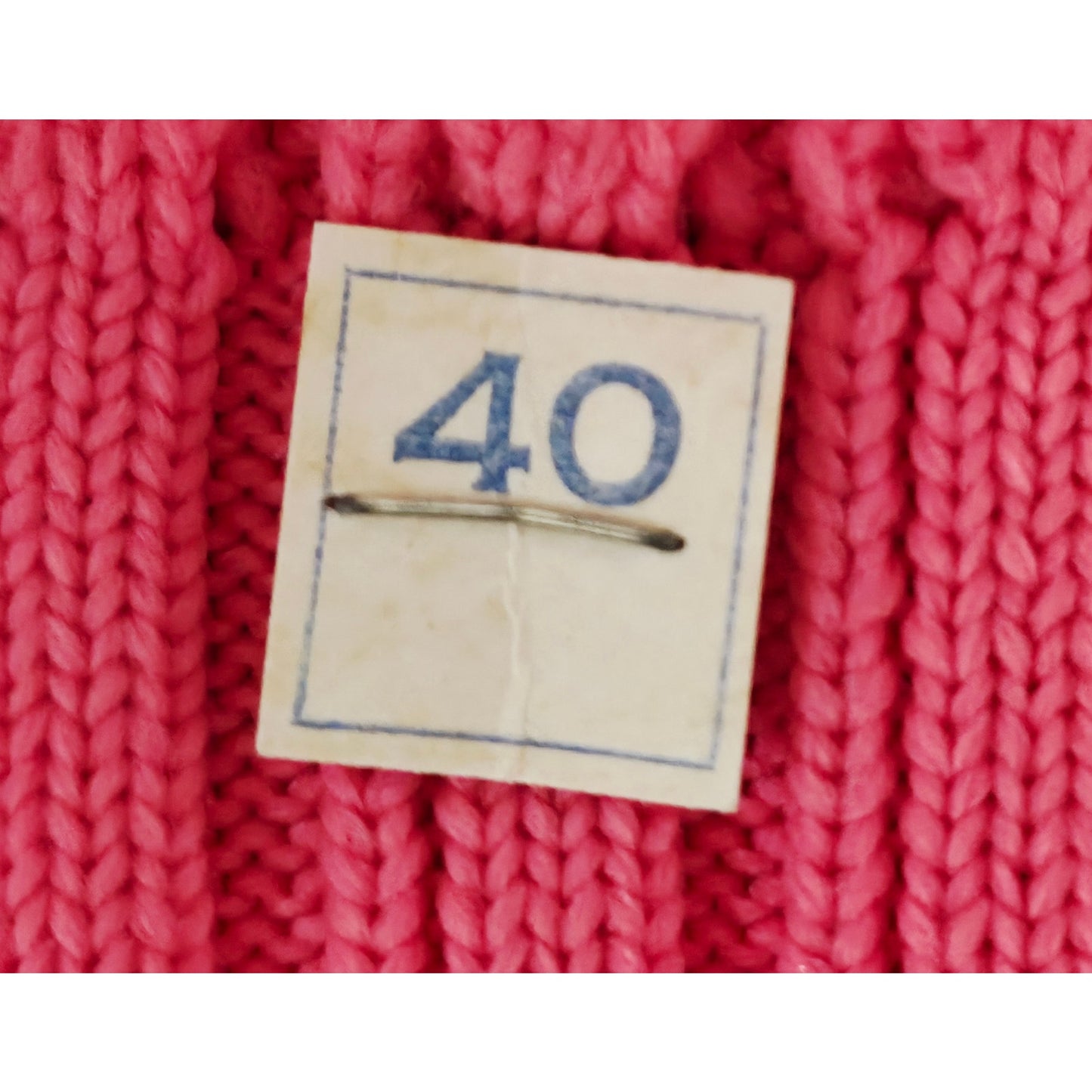 VINTAGE *NEW* 1960's Ban-Lon Pink Collared Sweater 100% Acrylic Size 40 Made in New York