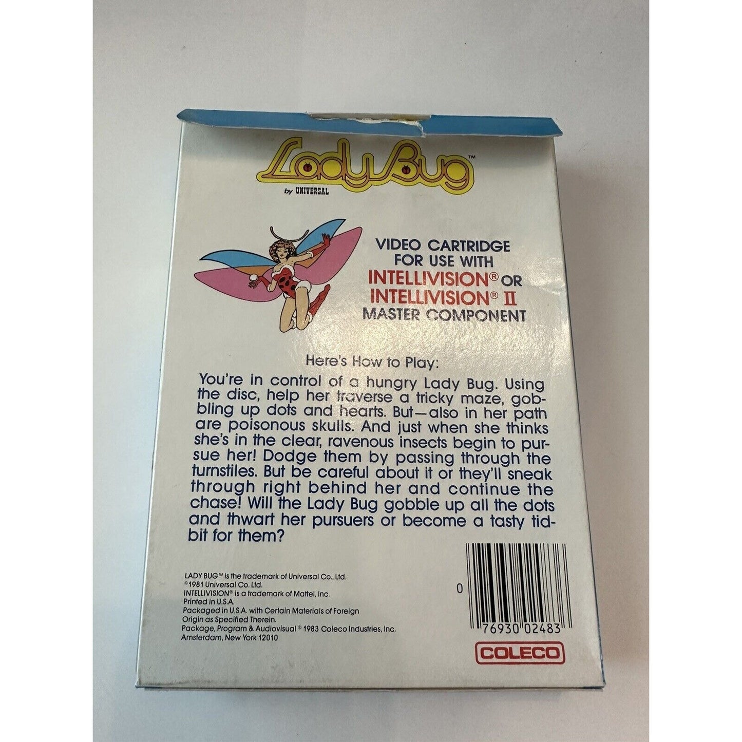 VINTAGE *NEW* 1983SEALED Lady Bug Intellivision Video Game