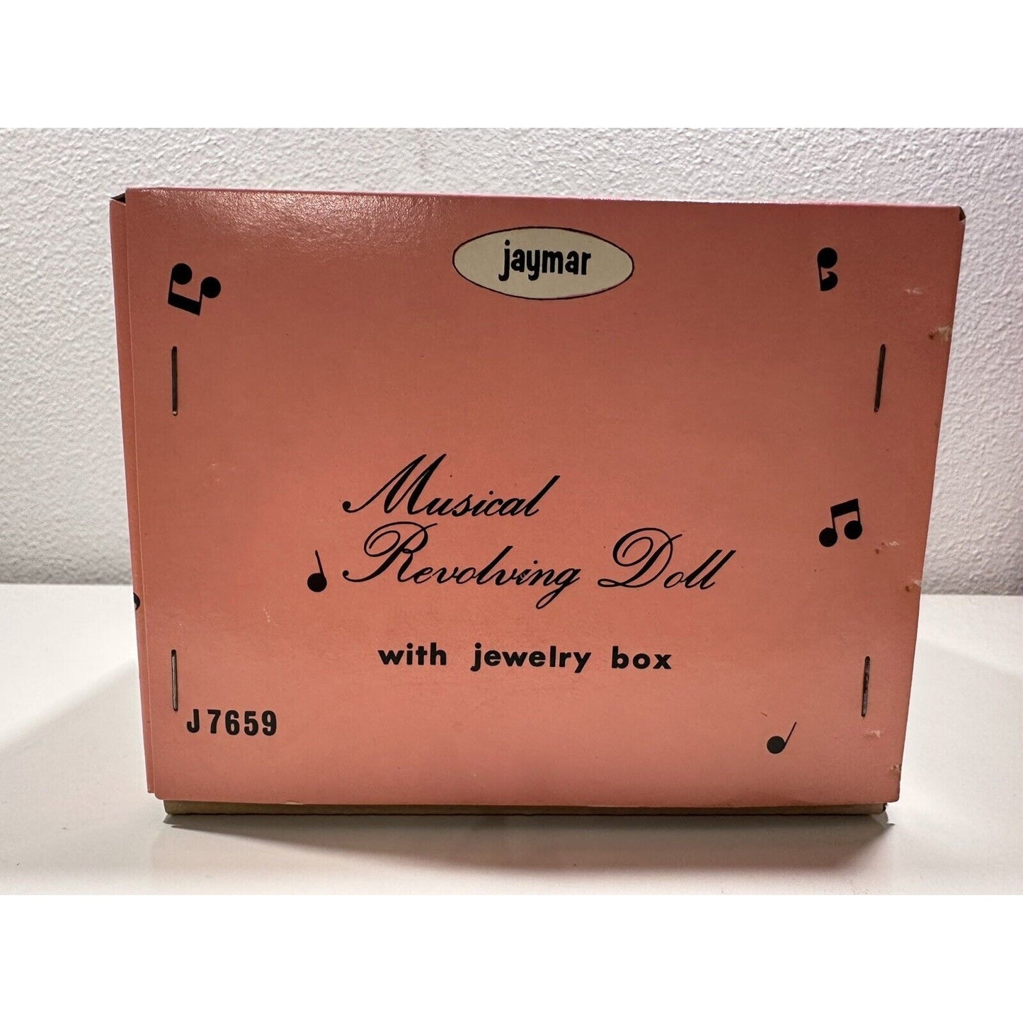 VINTAGE *NEW*1960's Jaymar Musical Revolving Doll w/Jewelry Box