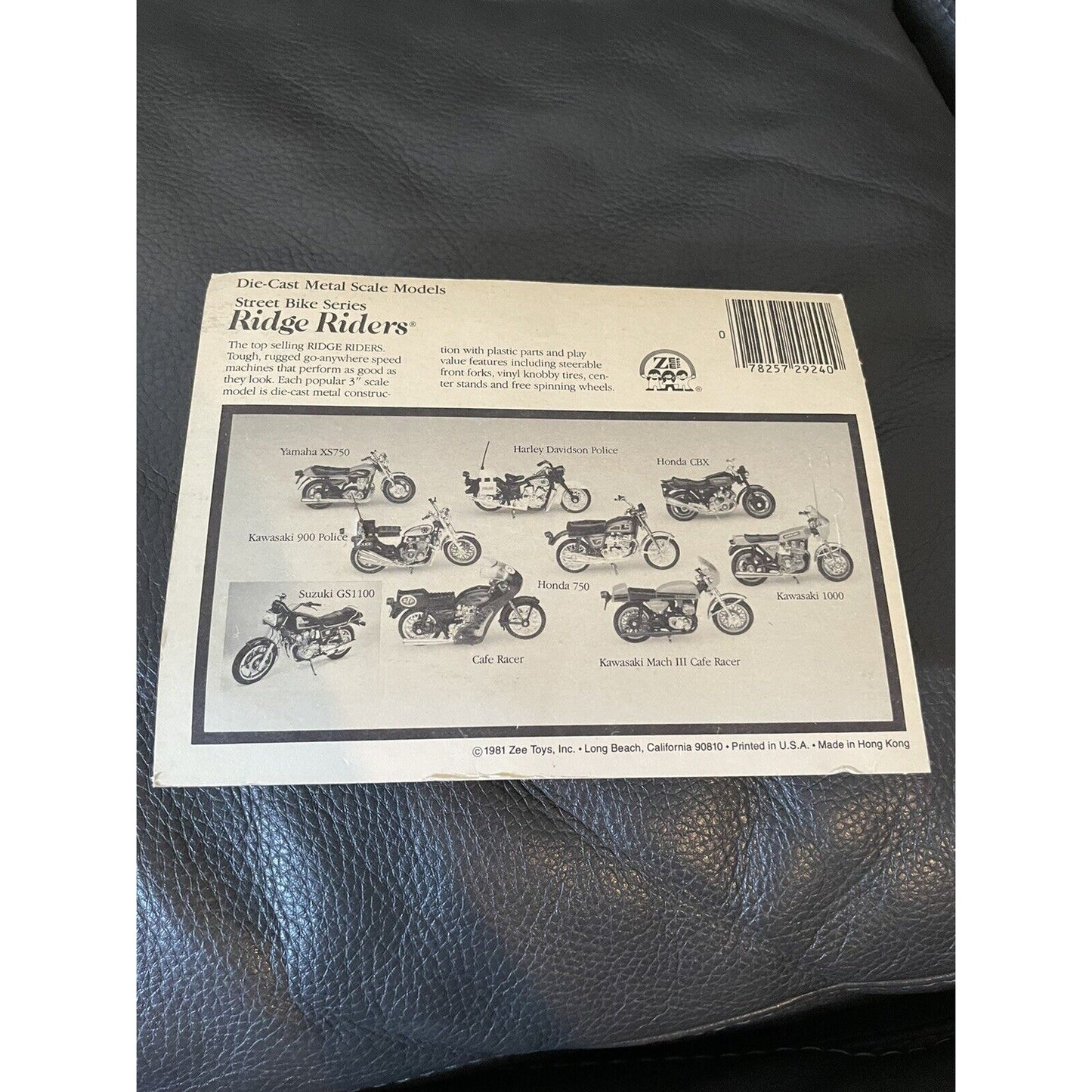 VINTAGE *NEW* 1980'sRidge Riders Die Cast Metal Scale Model Cafe Racer | Movie