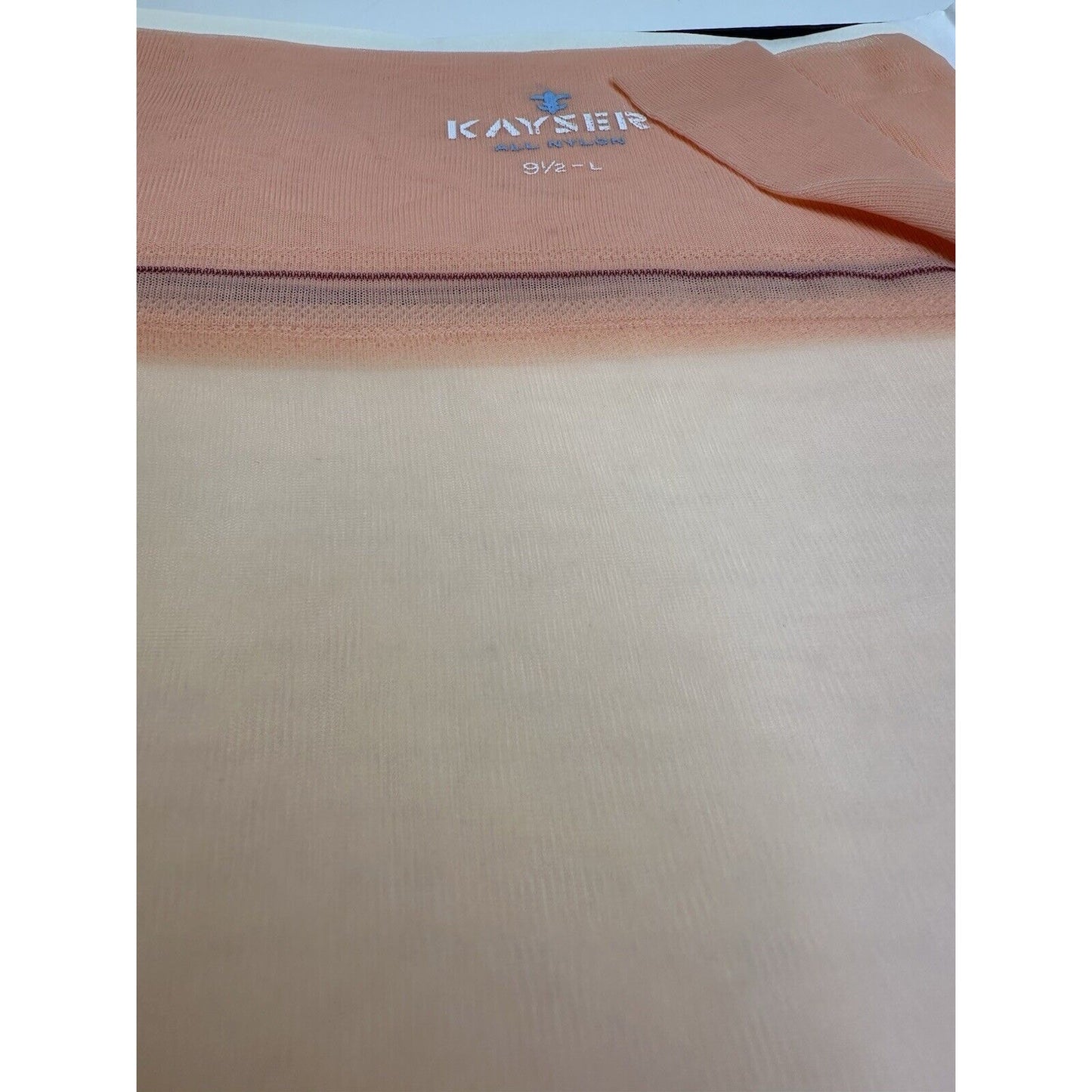 VINTAGE *NEW* Kayser Hosiery-Seamless-Peach Flip-Sz9.5L X 3