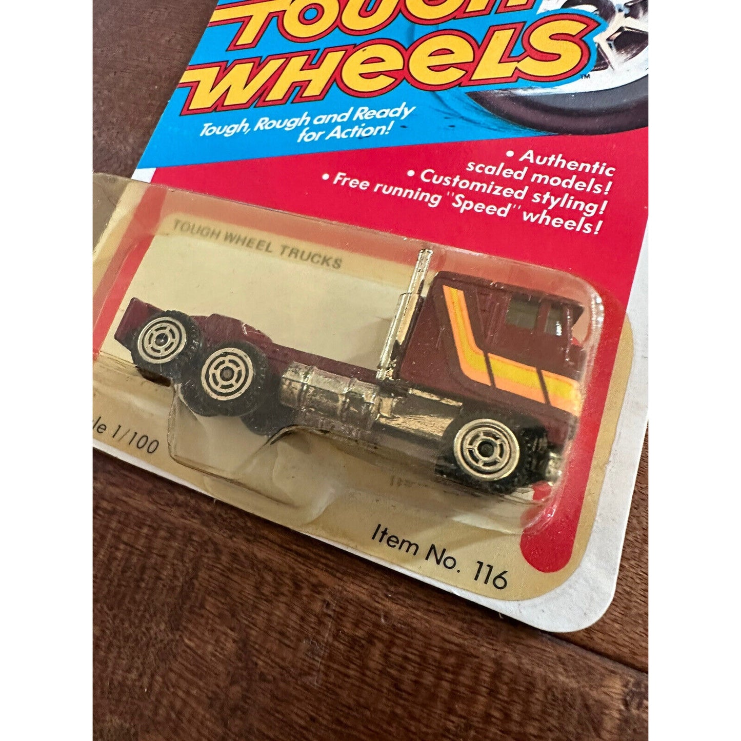 VINTAGE *NEW* 1980's Kidco Tough Wheels Trucks Pacer Cabover Maroon/Yellow