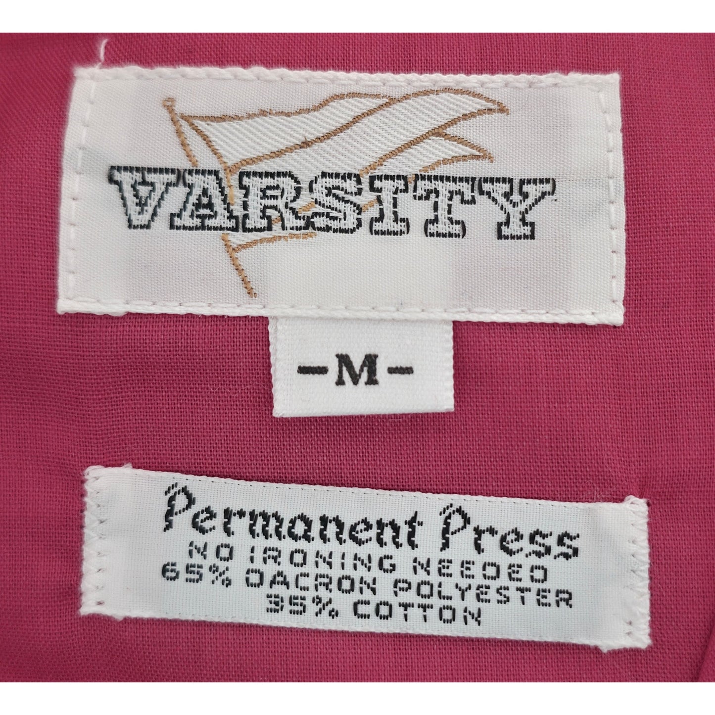 VINTAGE *NEW* 1970's Women's Pink Scrubs | Top & Pants | Kimono w/ Blue Belt Size M