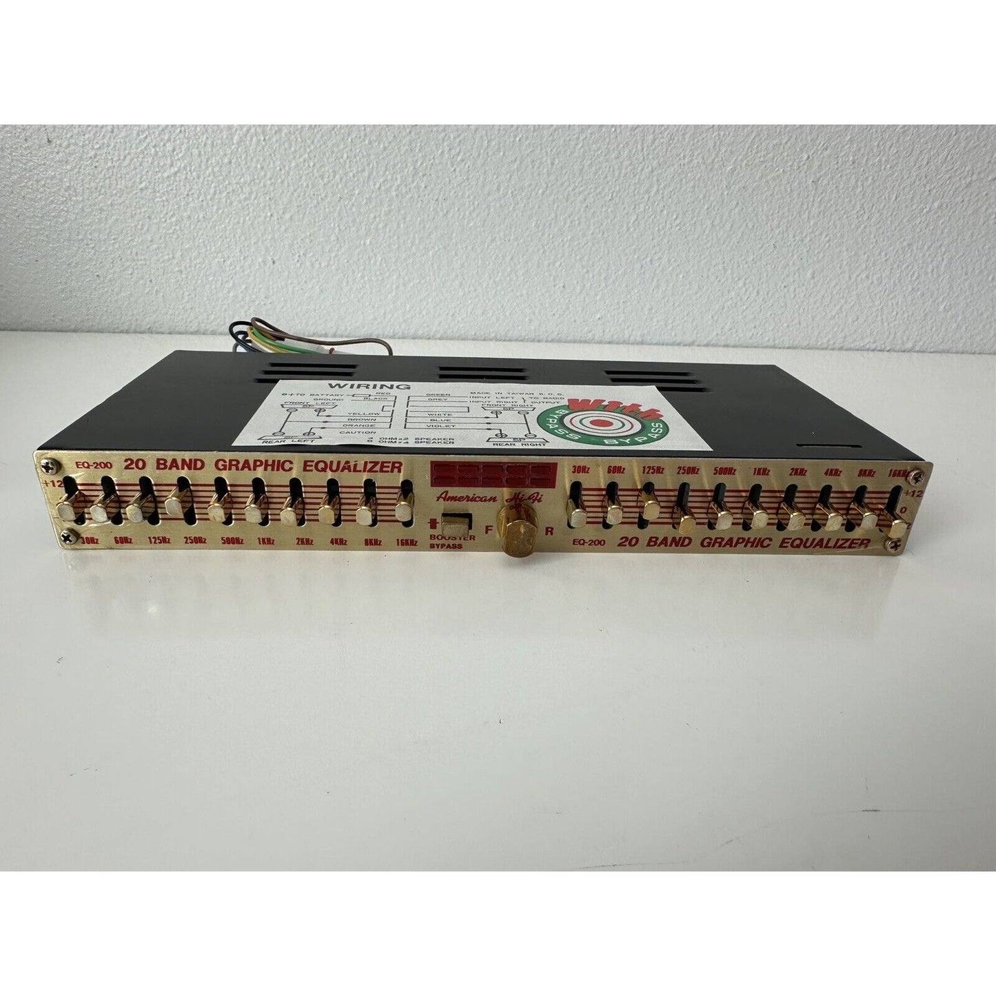 VINTAGE *NEW* American hi-fi #EQ200 20-Band Equalizer/ Hi-Power AMP