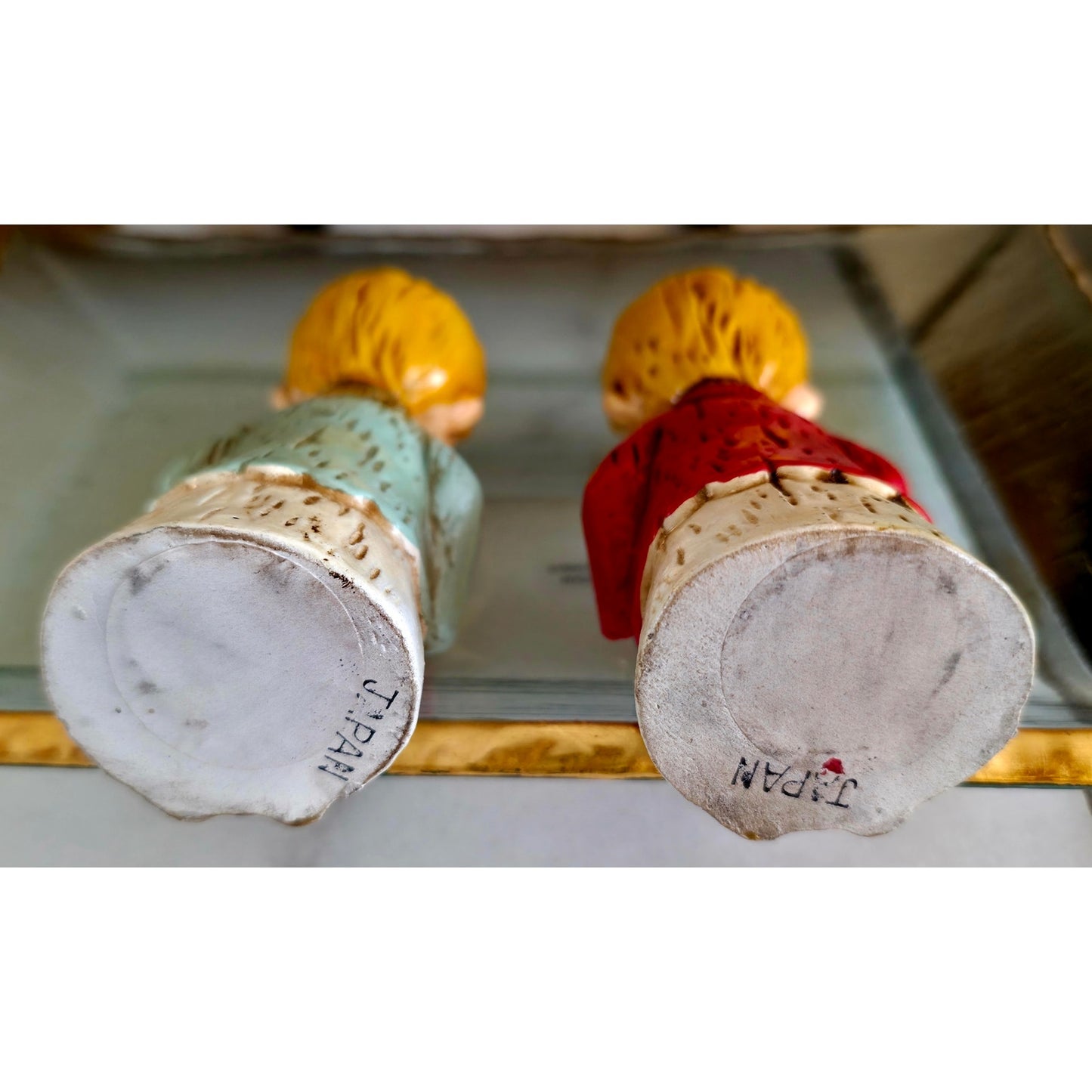 VINTAGE *NEW* 1960's Commadore Happy Time Set of 2 Singing Choir Boy Figurines