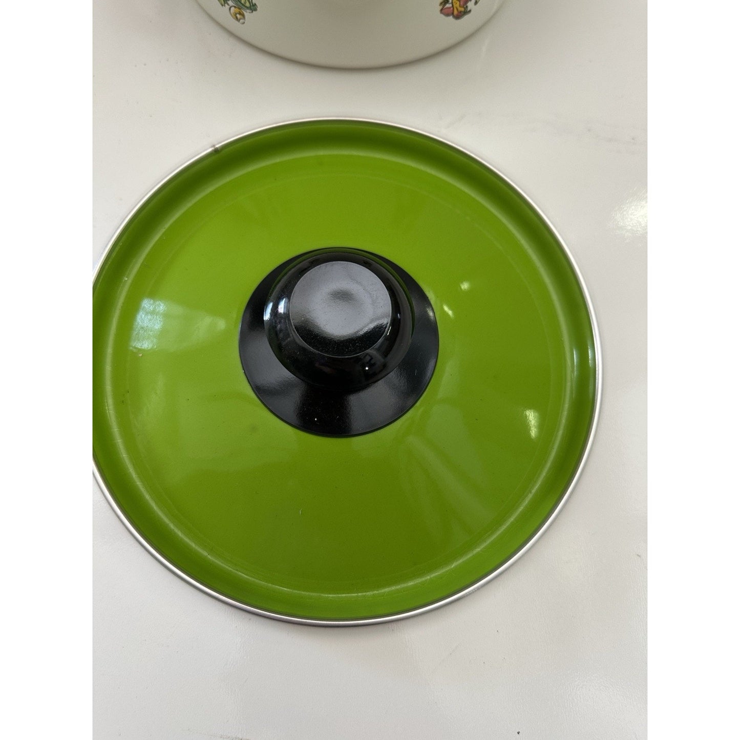 VINTAGE *NEW* 1970's 7-piece Green Lid Pot Pan and Skillet Set - RARE | Movie
