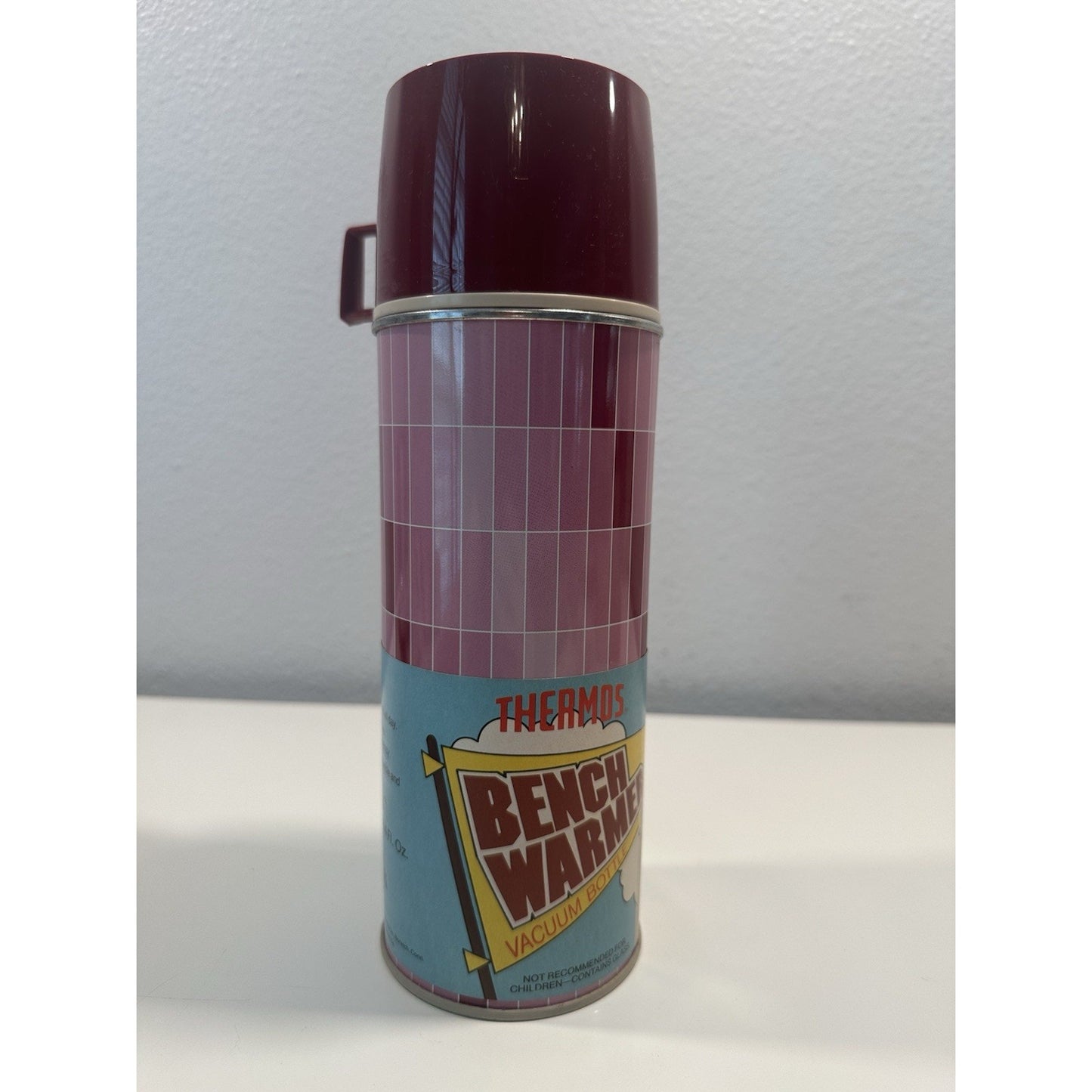VINTAGE *NEW* 1970's Red Bench Warmer Thermos #2210 Vacuum Bottle 14.4oz