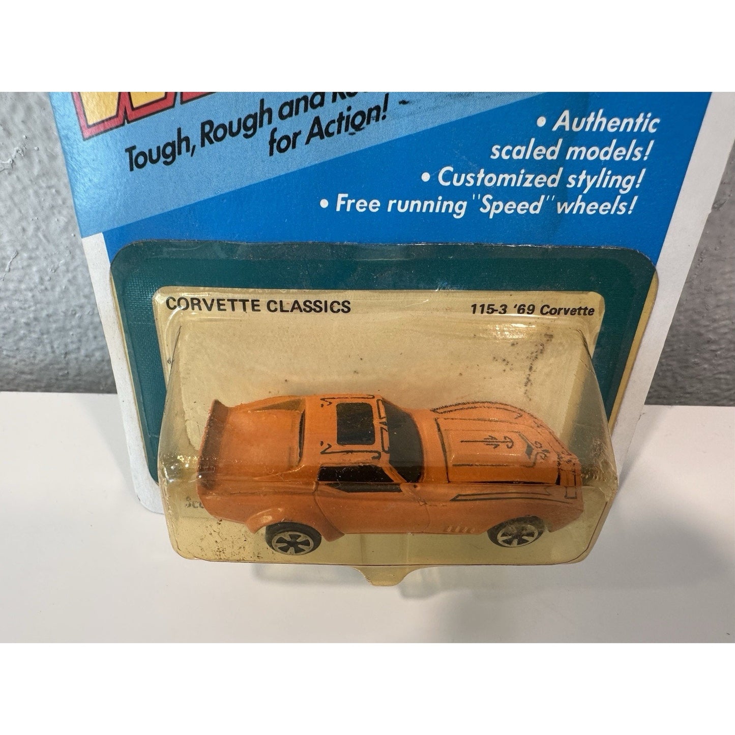 VINTAGE *NEW* Kidco Tough Wheels 115-3 Orange '69 Corvette Classic 1:60 Die Cast