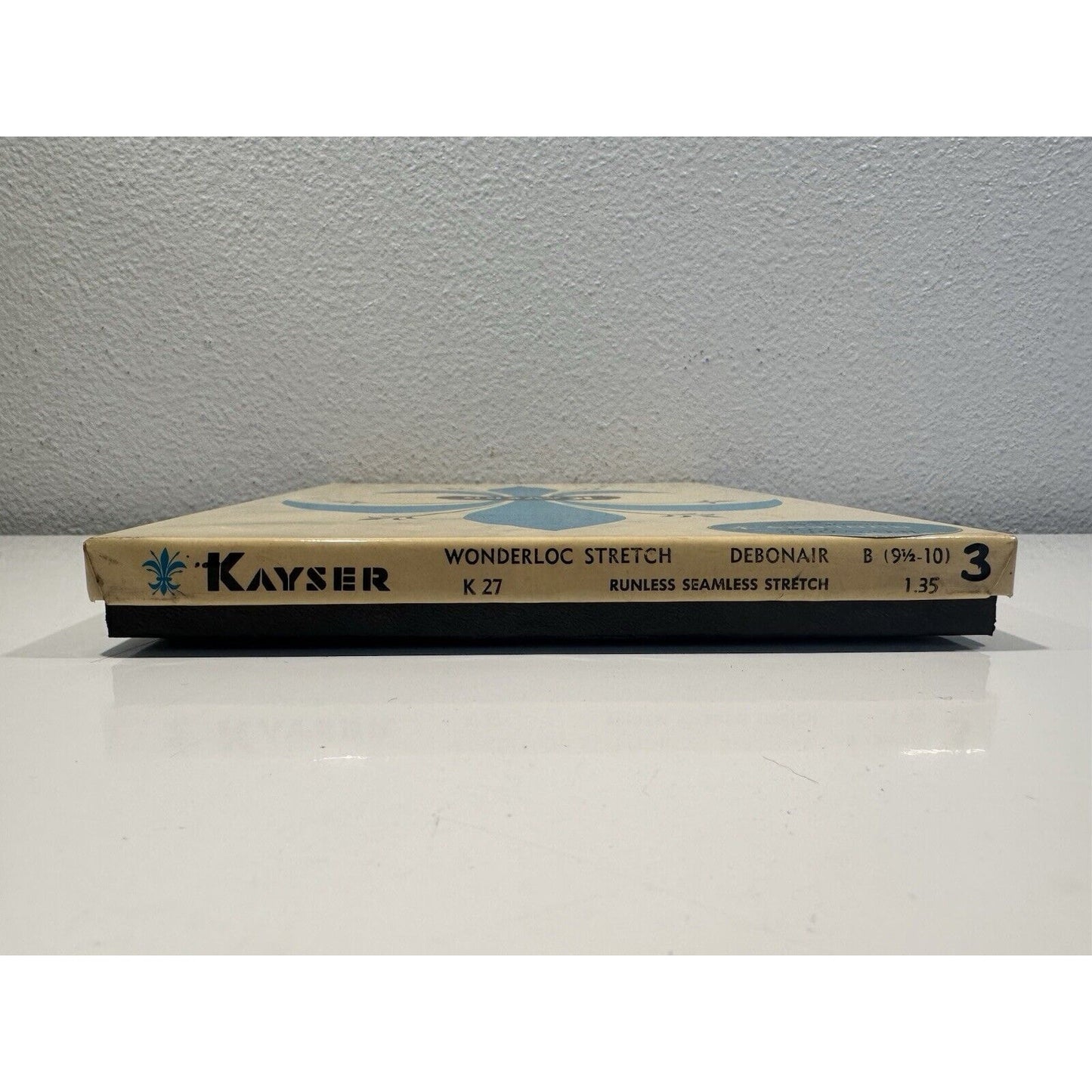 VINTAGE *NEW* Kayser Hosiery-Wonderloc Stretch-Debonair-Seamless-Sz9.5-10 B X 3