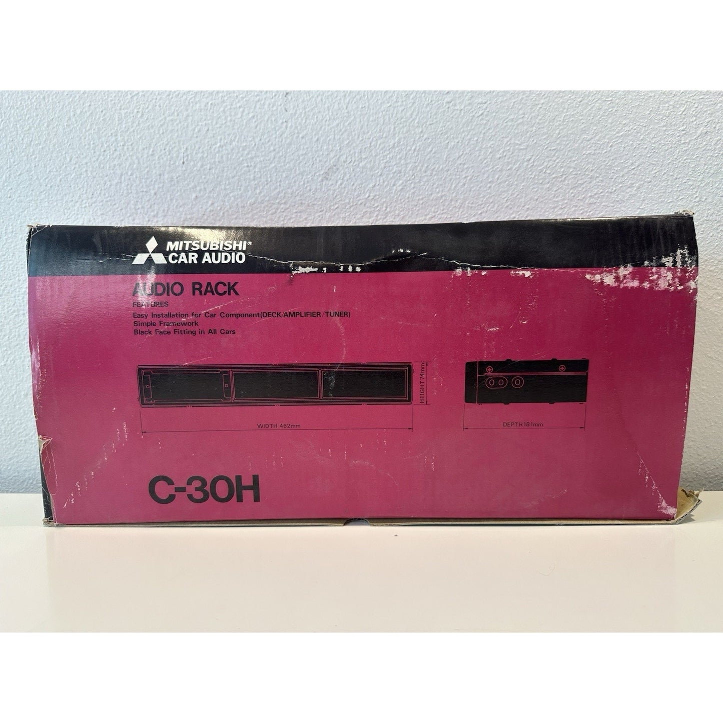 VINTAGE *NEW* Mitsubishi C-30H Car Audio Rack Deck/Amp/Tuner