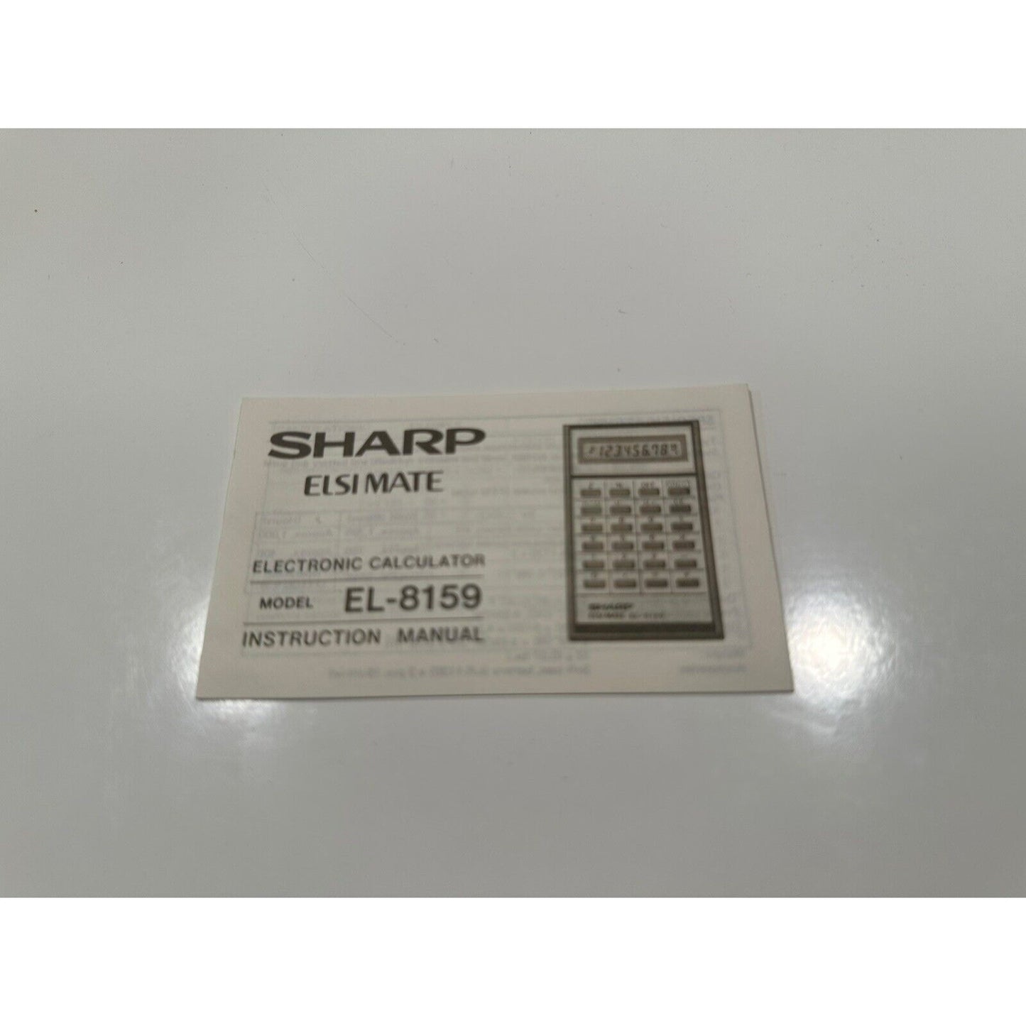 VINTAGE *NEW* Sharp EL-8159 Elsi Mate Electronic Calculator