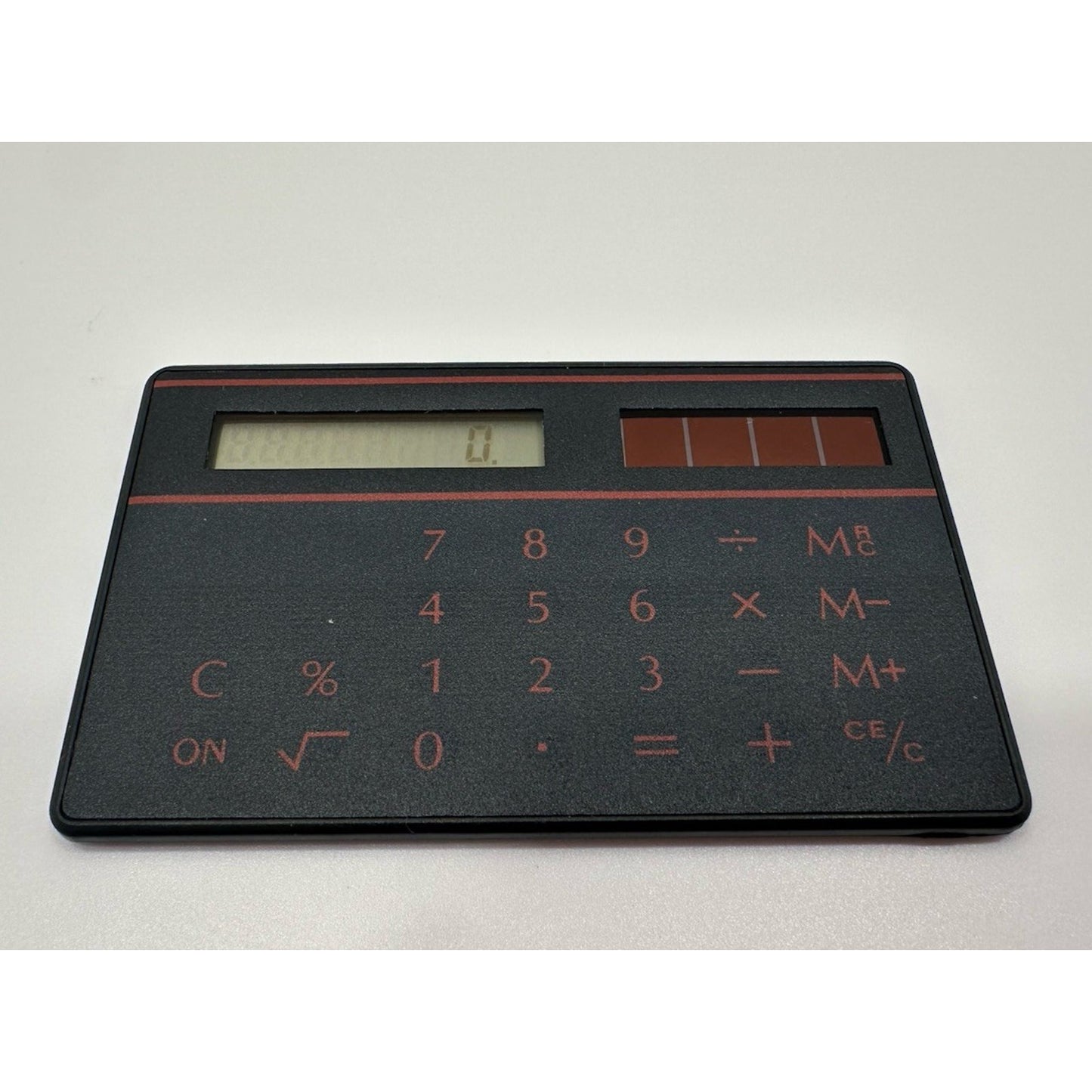 VINTAGE *NEW* 1970's Slim Card Solar Cell Rechargeable Electronic Calculator