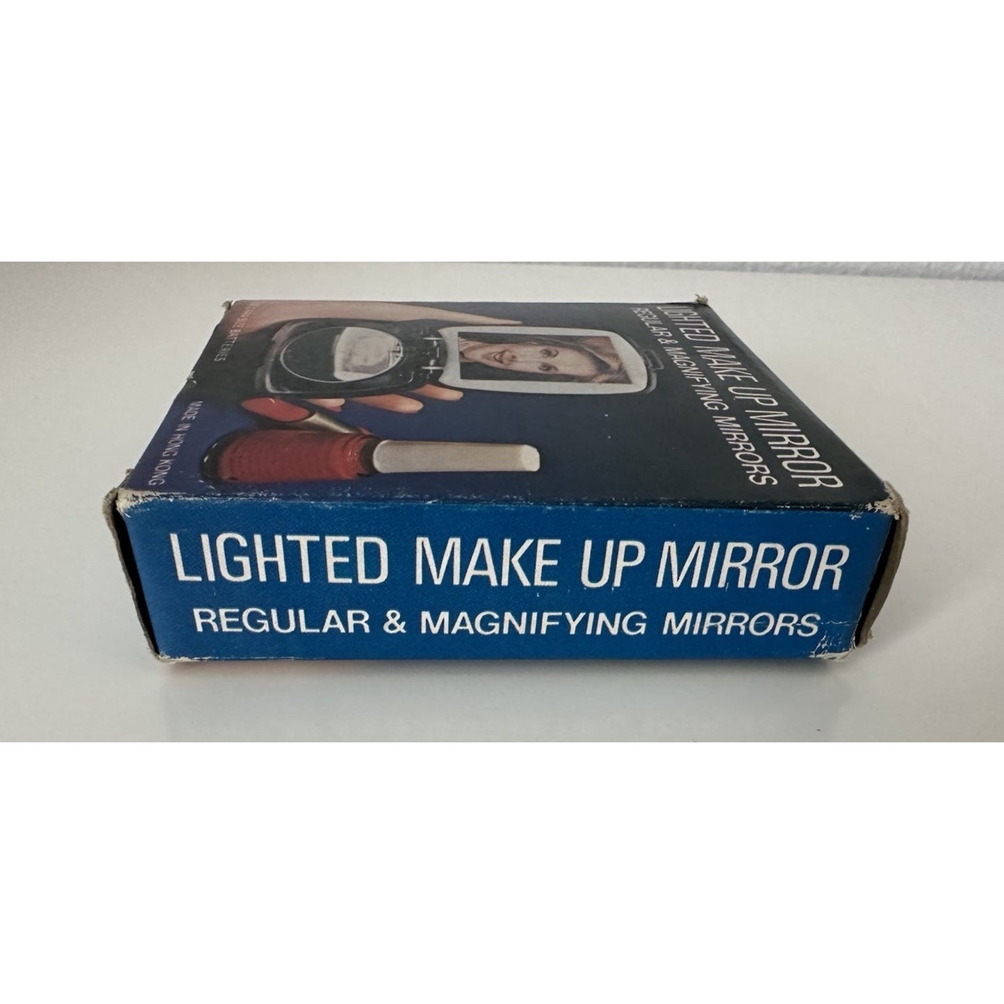 VINTAGE *NEW* 1980's Lighted Double Make Up Magnifying Mirror