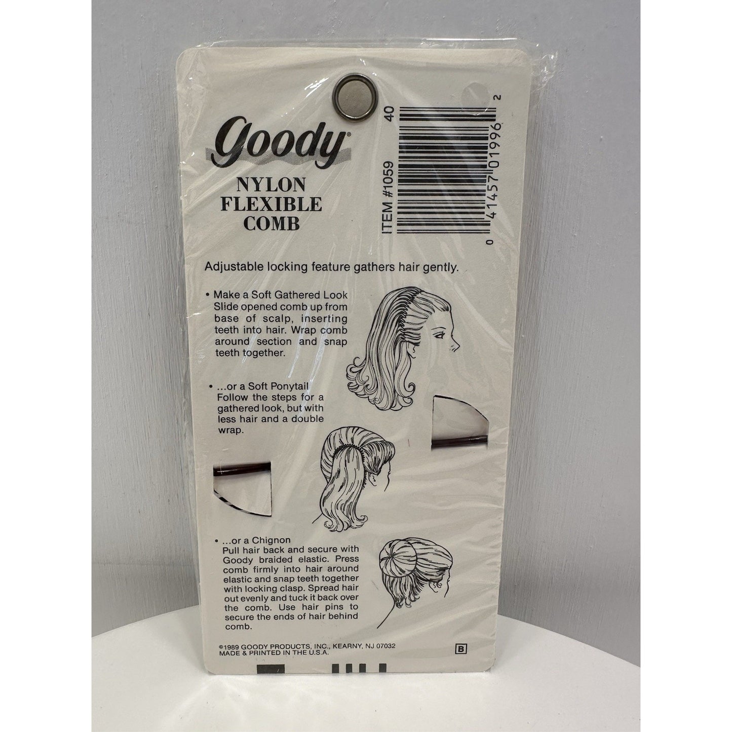 VINTAGE *NEW* 1975 Goody 1059 Nylon Flexible Comb Hair Styler