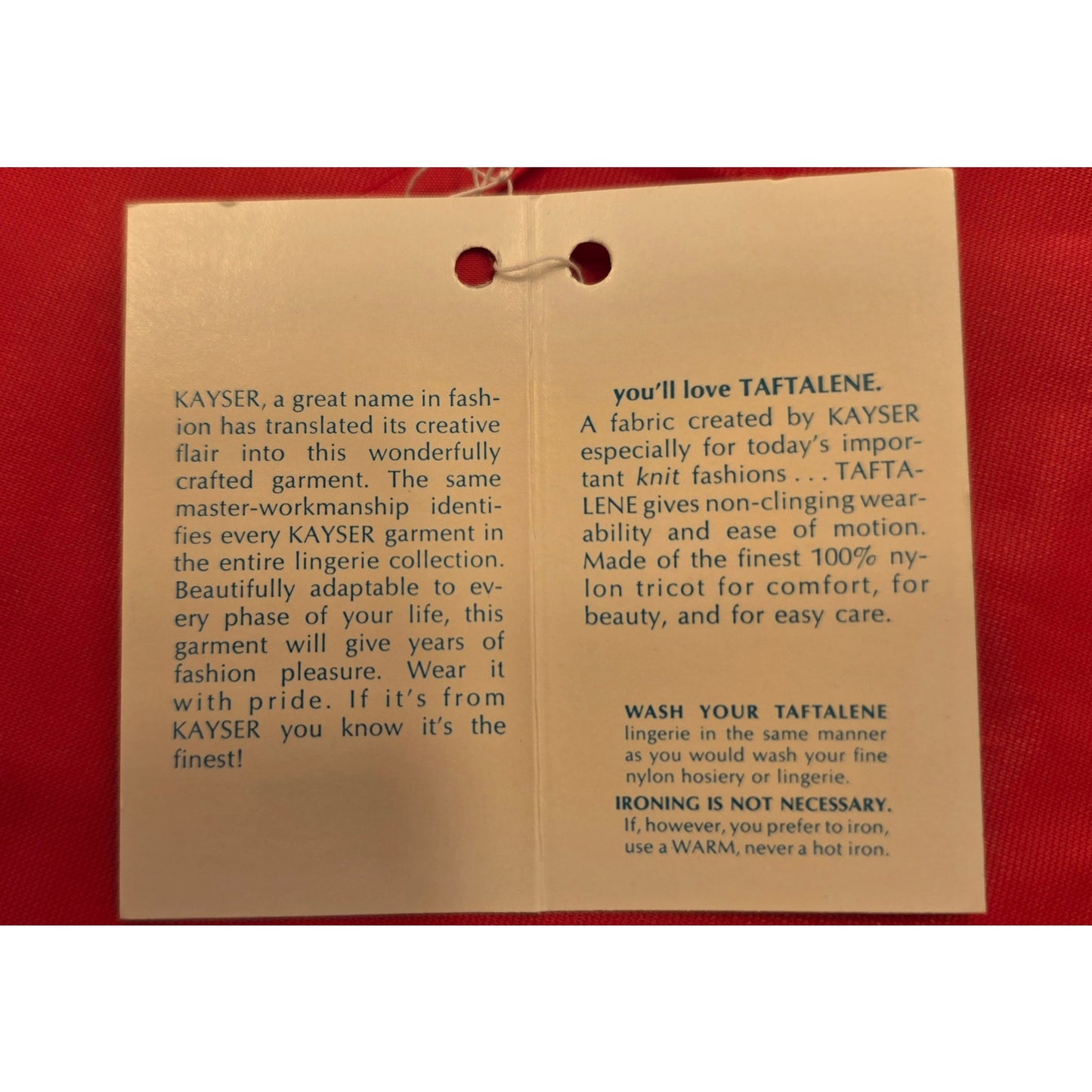 VINTAGE *NEW* 1960's Kayser Women's Red Long Slip 100% Nylon Size 32