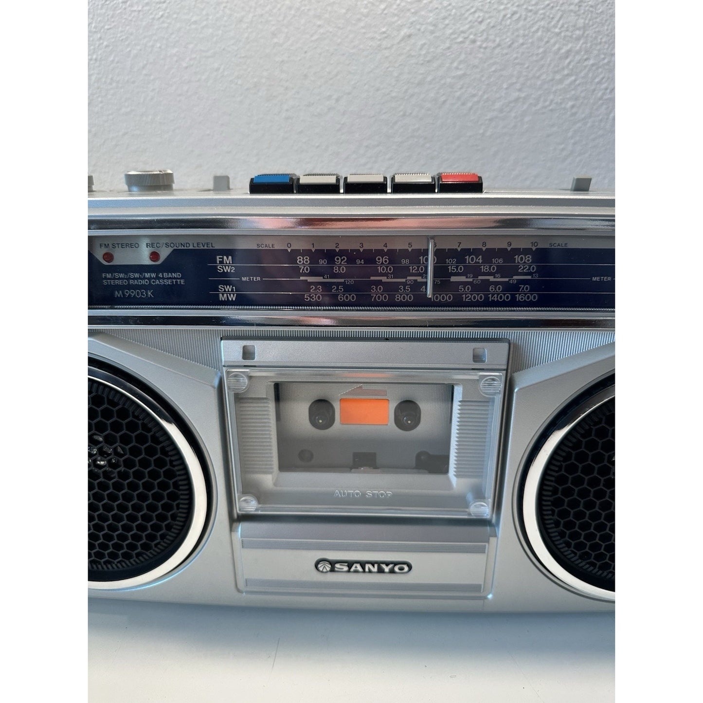 VINTAGE *NEW* 1980's Sanyo Boombox M9830K AM/FM Cassette Boombox