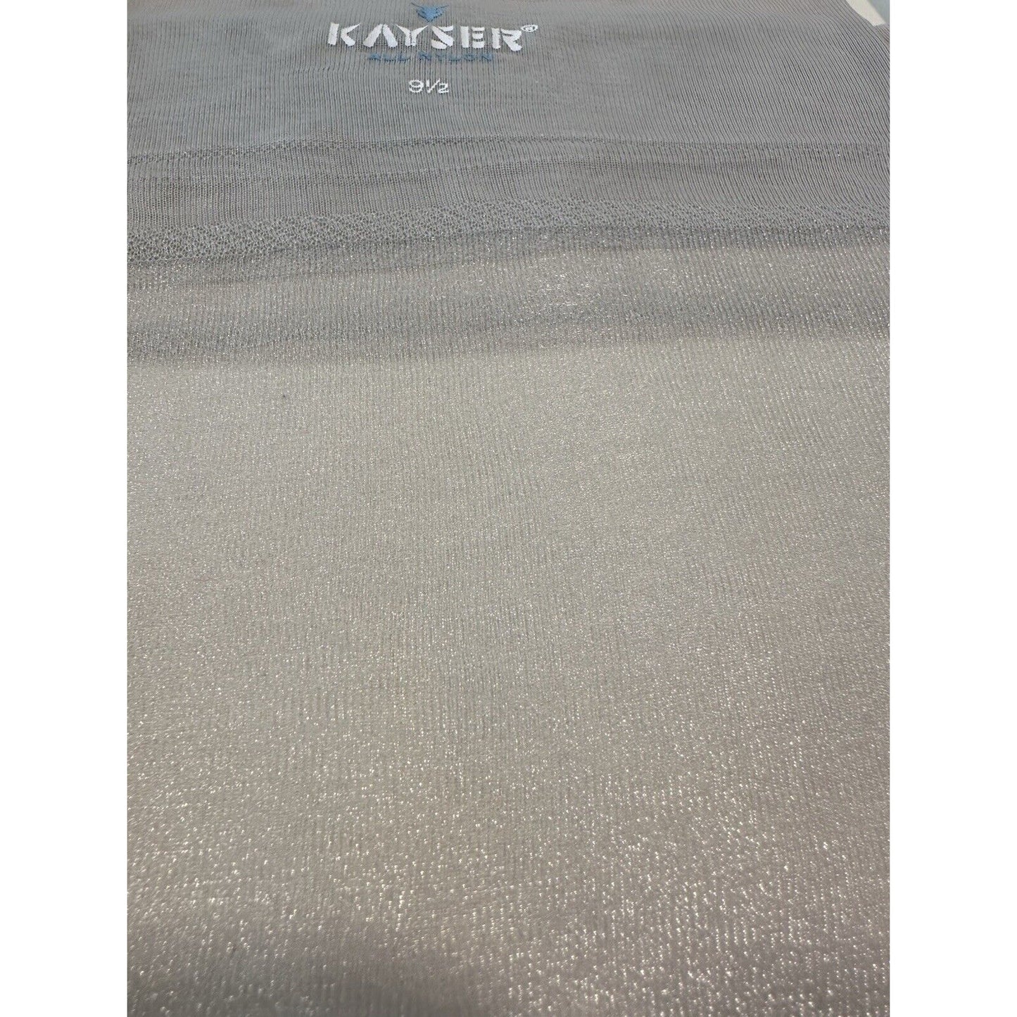 VINTAGE *NEW* Kayser Hosiery-Glitter-Silver Glitter Sz8.5M X 3
