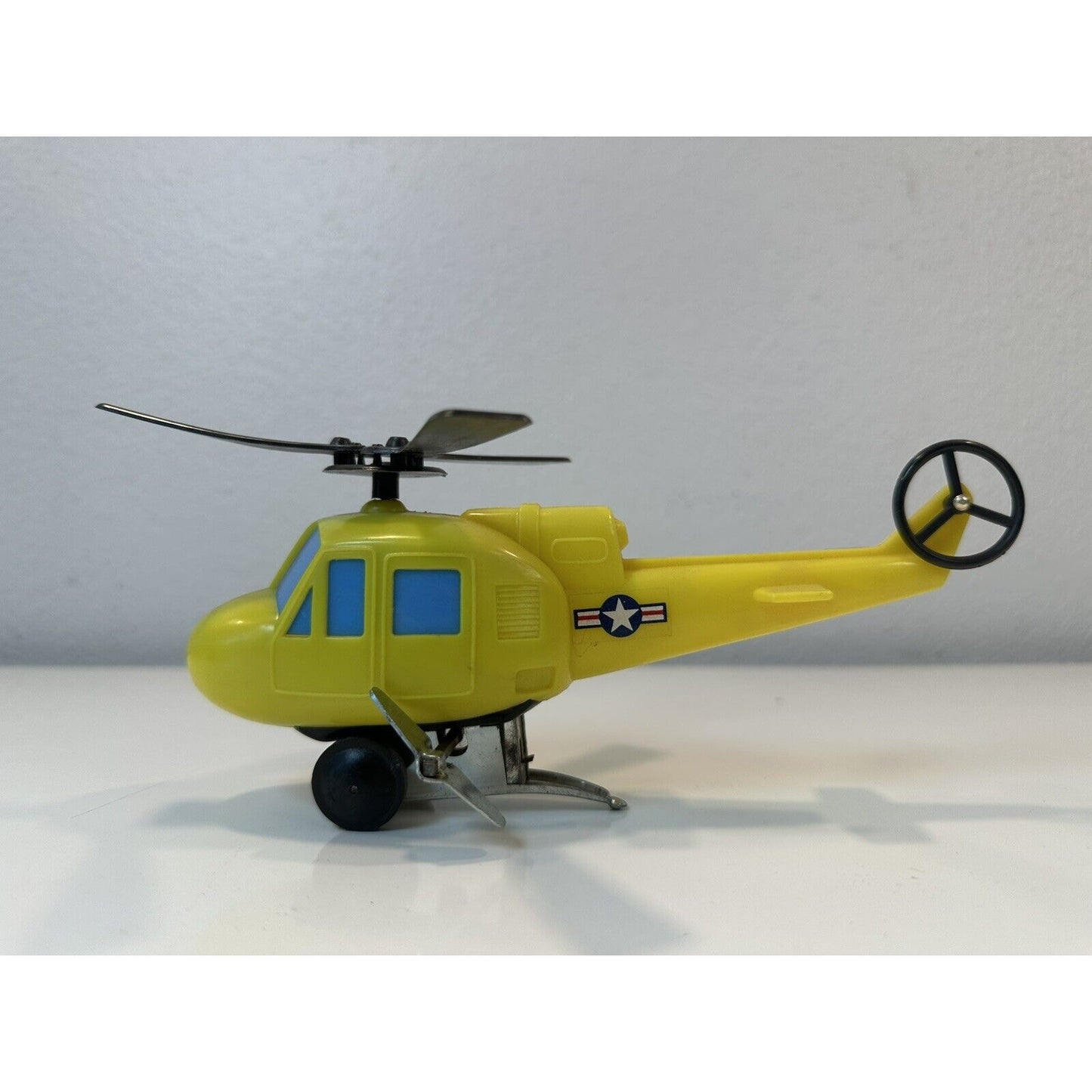 VINTAGE *NEW* 1960's Wind up Helicopter Plastic Toy Hong Kong