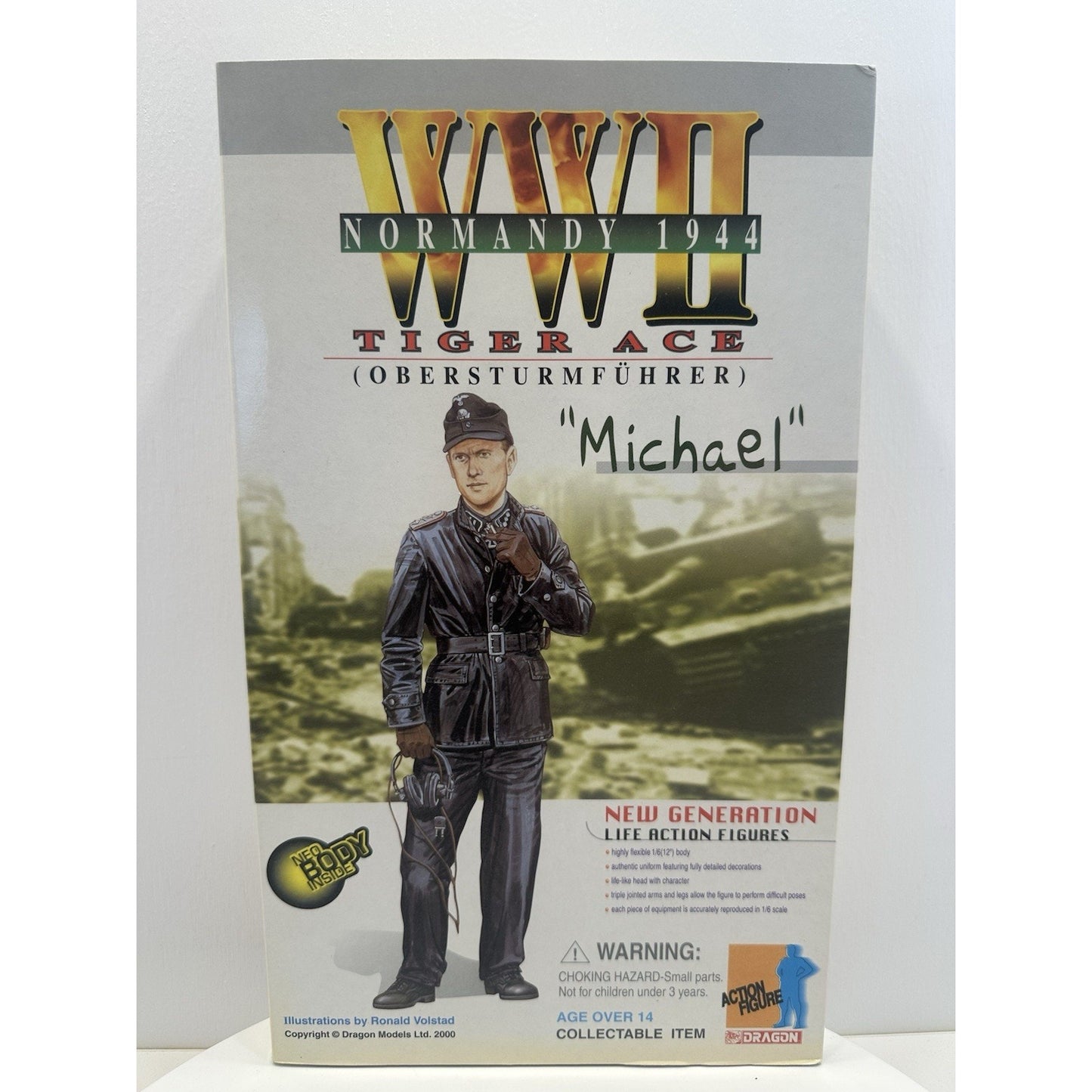 VINTAGE *NEW* Dragon WWII "Michael* Tiger Ace Normandy 1944 Action Figure