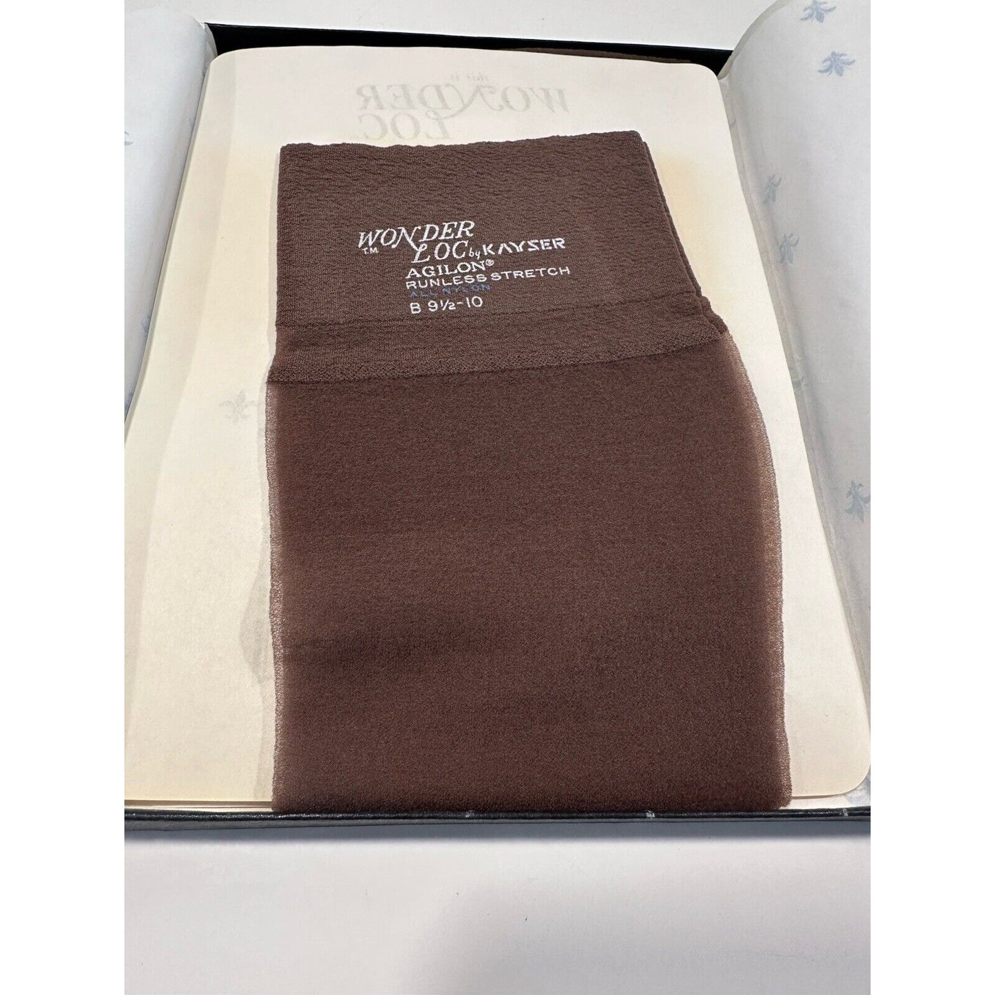 VINTAGE *NEW* Kayser Hosiery-Wonderloc Stretch-Misterie-Seamless-9.5/10 B X 2