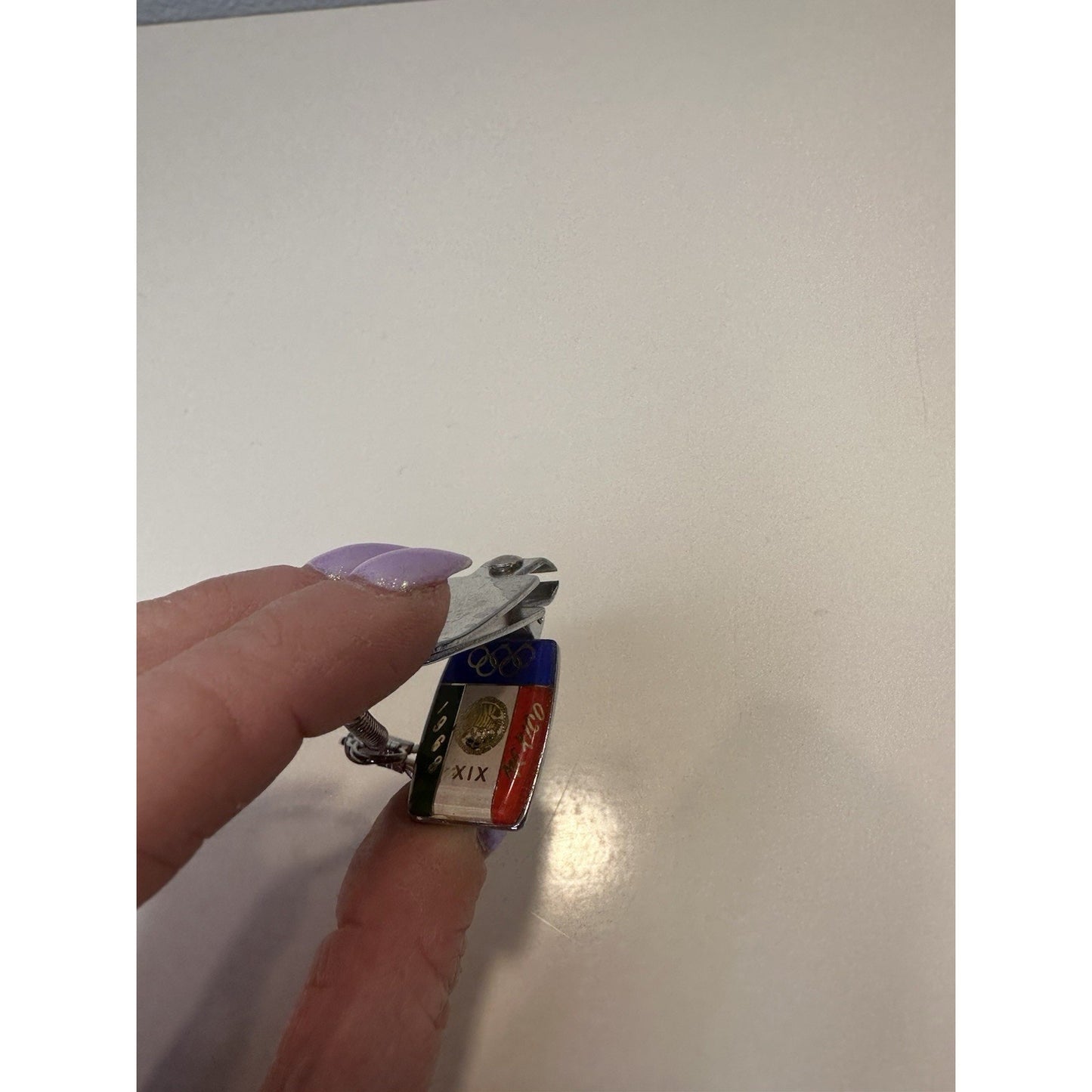 VINTAGE *NEW* 1968 Olympiada Mexico Olympics Nail Manicure Clippers Key Chain