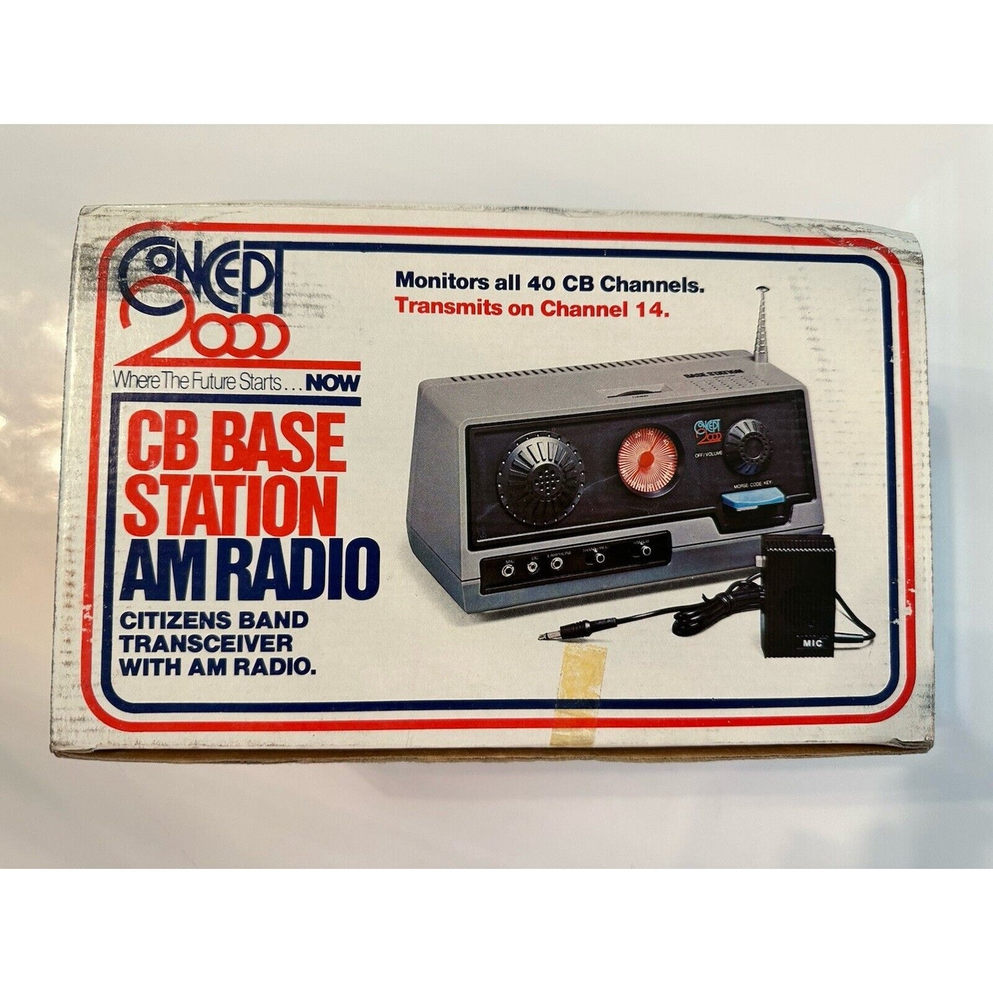 VINTAGE *NEW* Concept 2000 #610 CB Base Station AM Radio & Morse Code