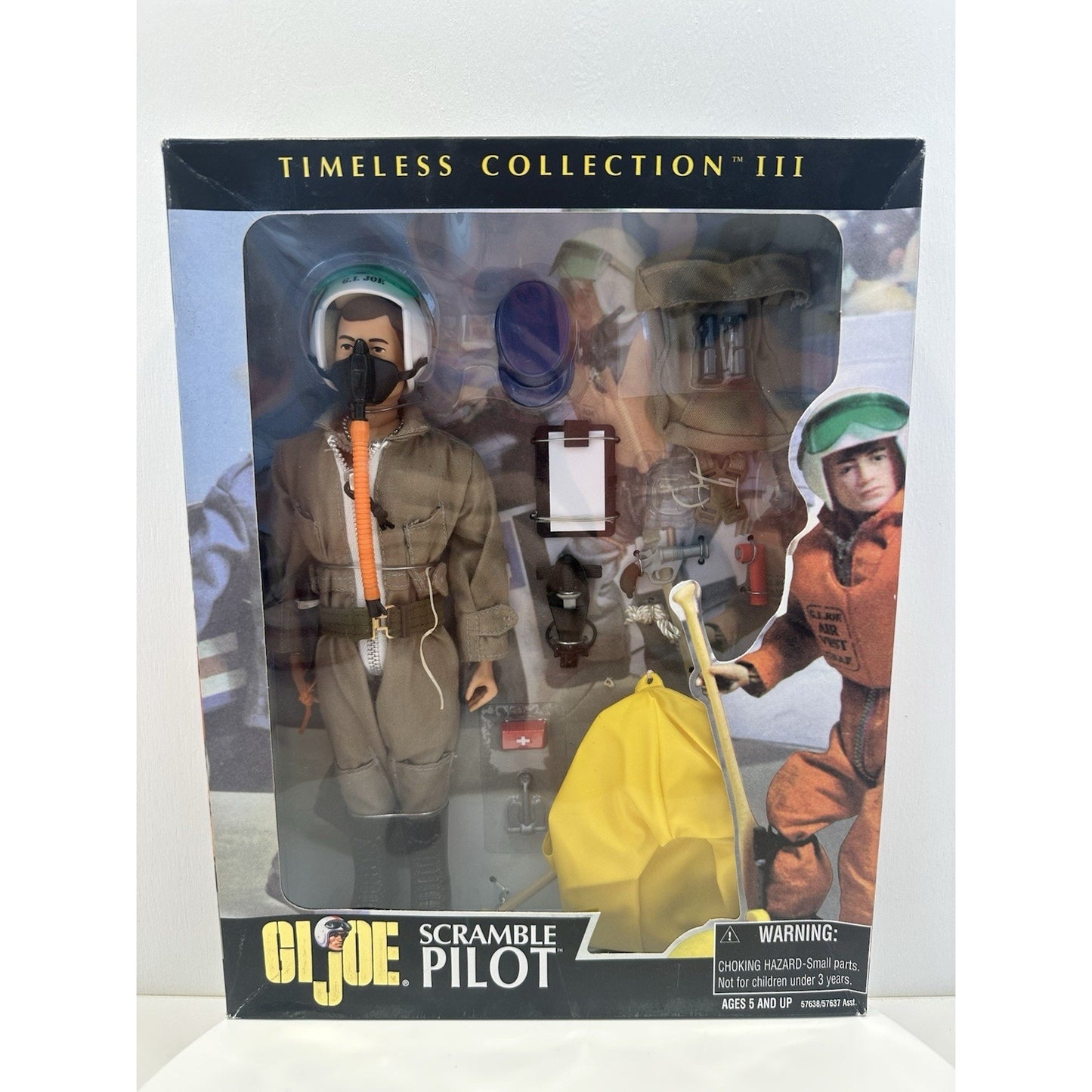 VINTAGE 2000 GI Joe Scramble Pilot 2000 12" Timeless Collection Action Figure