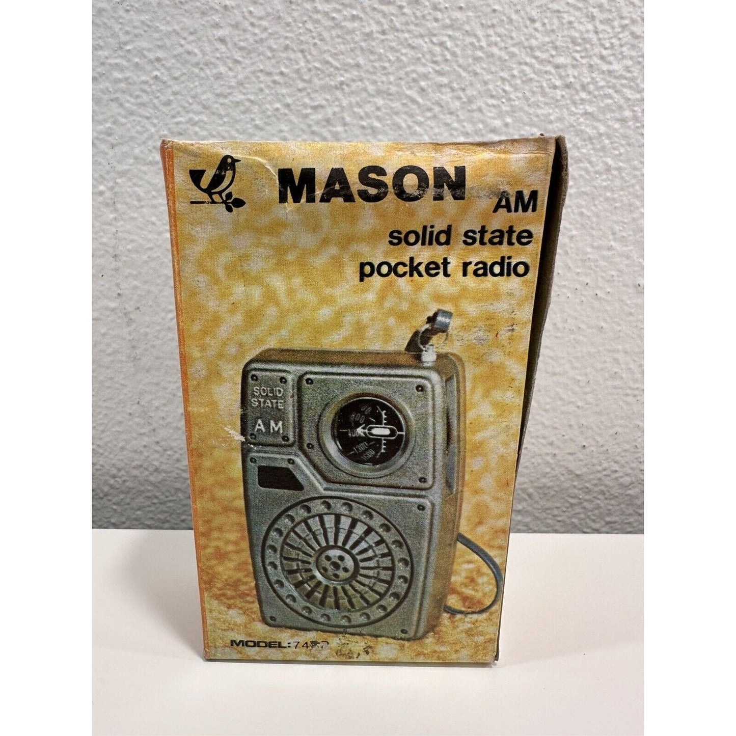 VINTAGE *NEW* Mason Solid State AM Transistor Pocket Radio