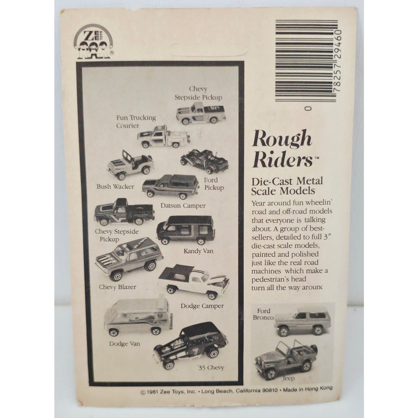 VINTAGE *NEW* 1981 Rough Riders Red '35 Chevy Metal Scale Die Cast Toy Car