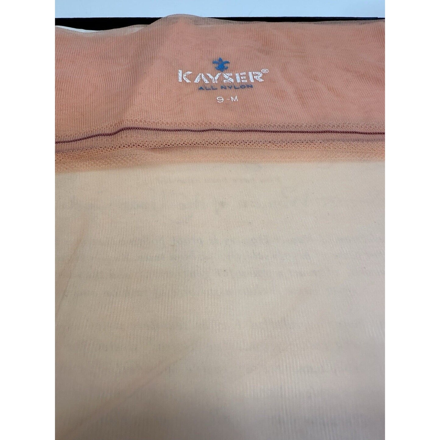 VINTAGE *NEW* Kayser Hosiery-Seamless-Peach Flip-Sz9M X 2