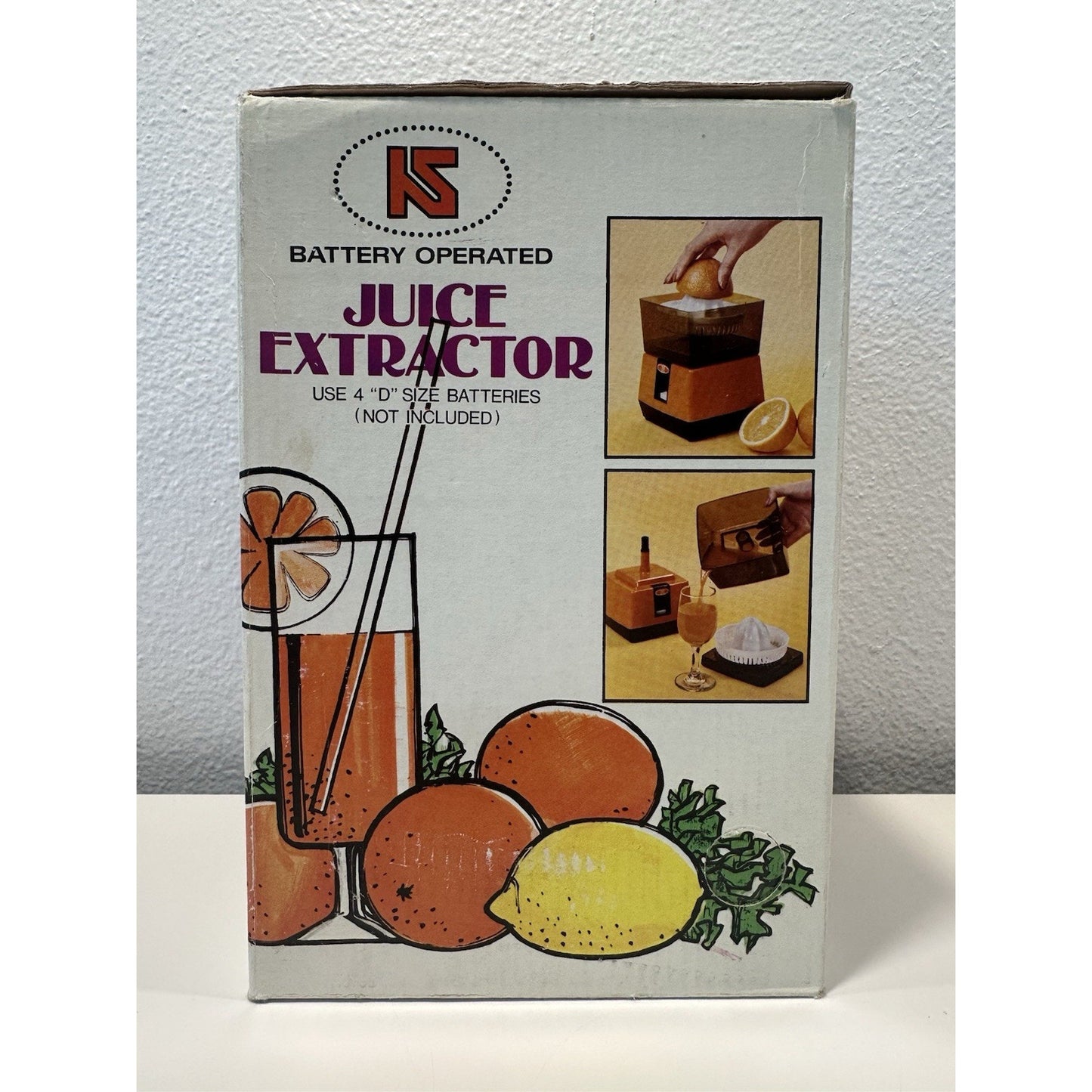 VINTAGE *NEW* 1970's KS Juice Extractor Battery-Operated | Movie