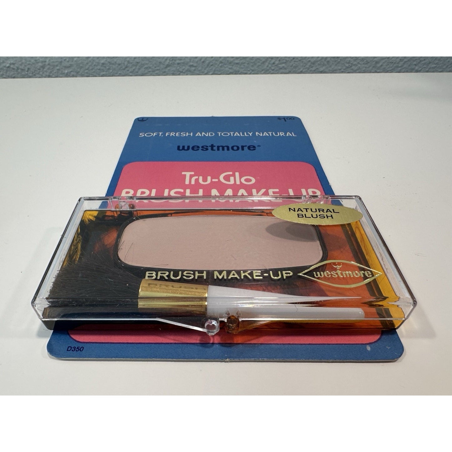 VINTAGE *NEW* 1970's House of Westmore Tru-Glo Brush Make Up