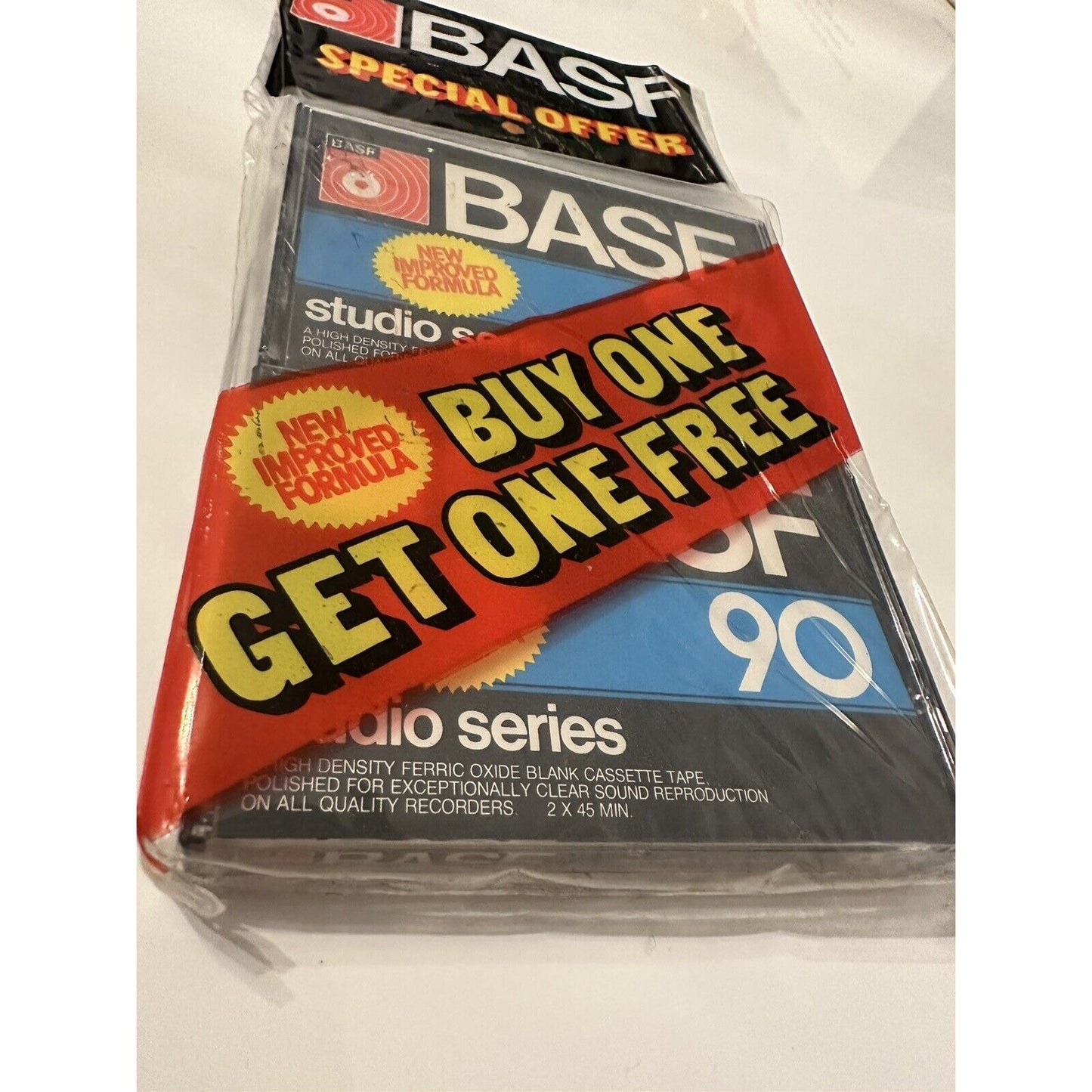 VINTAGE *NEW* 1978 BASF Studio Series Cassette Tapes 90 Min Sealed