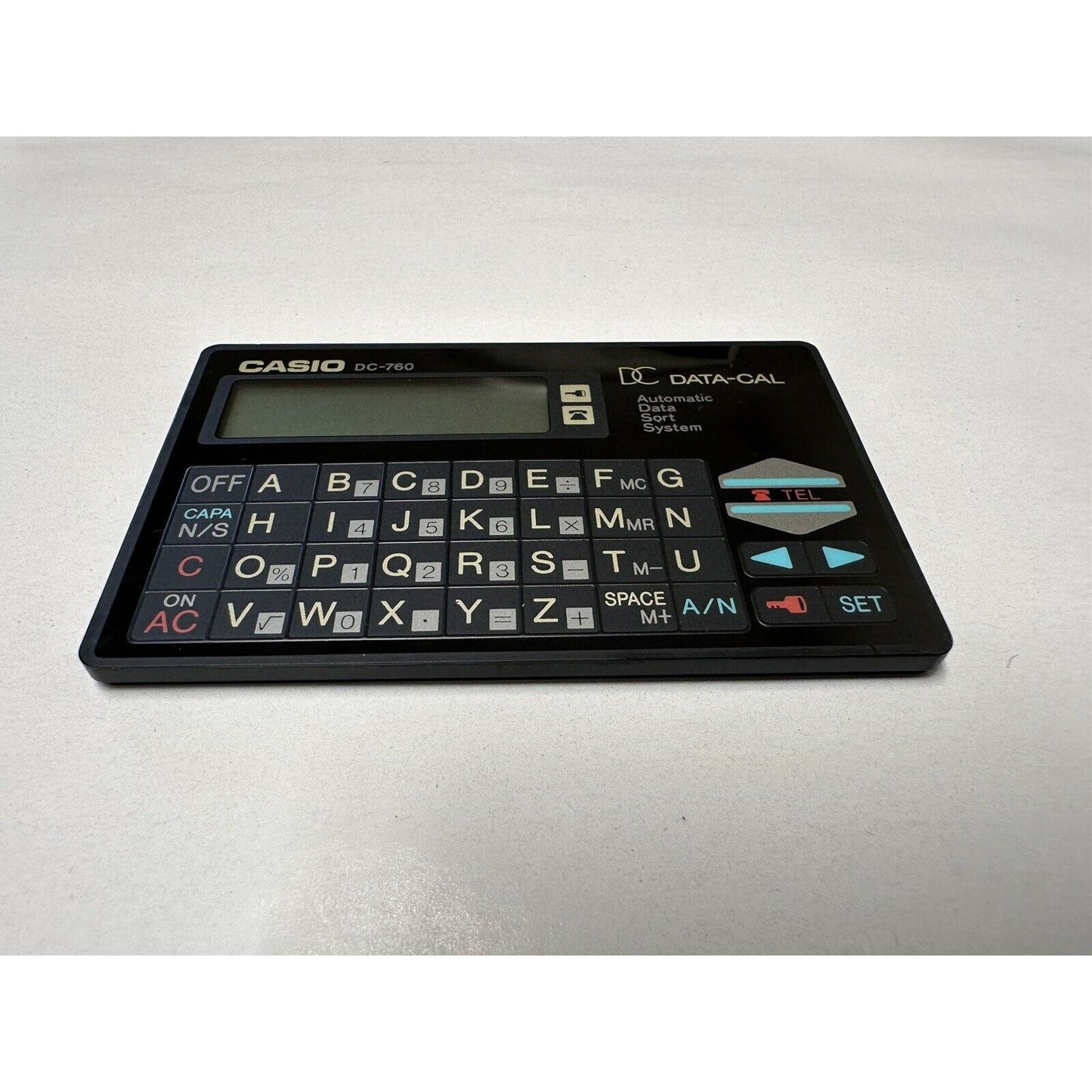 VINTAGE *NEW* Casio DC-760 data-cal Black Calculator