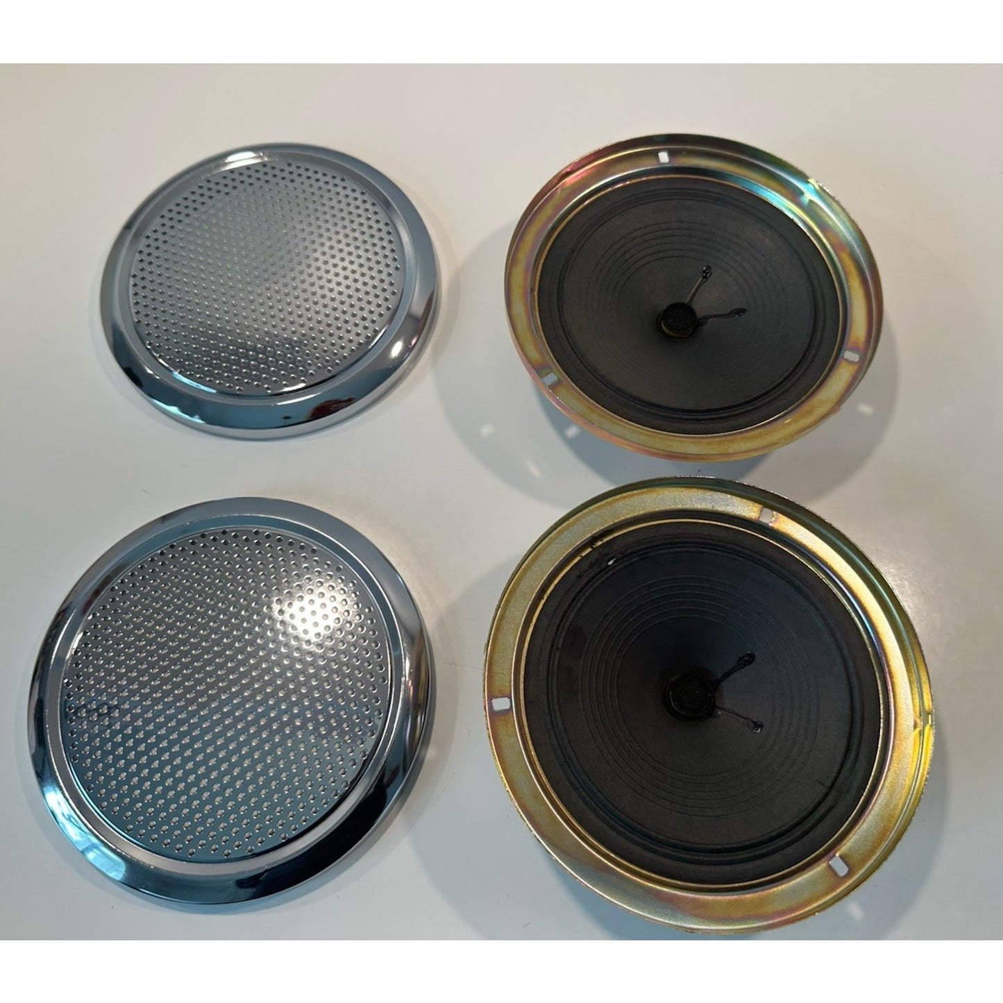 VINTAGE 1970's MEKKA FS-201 Car Stereo Door Mount Speakers 6.5" NOM 5W/8W Japan