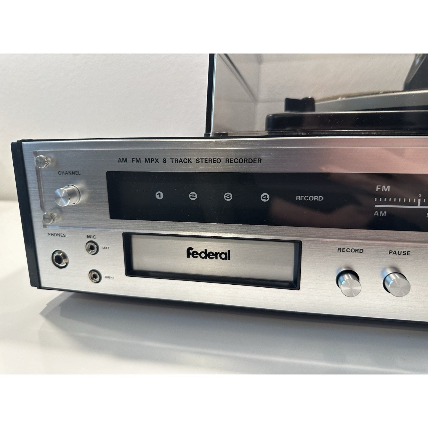VINTAGE *NEW* 1970's Federal AM/FM MPX 8-Track Stereo System Recorder