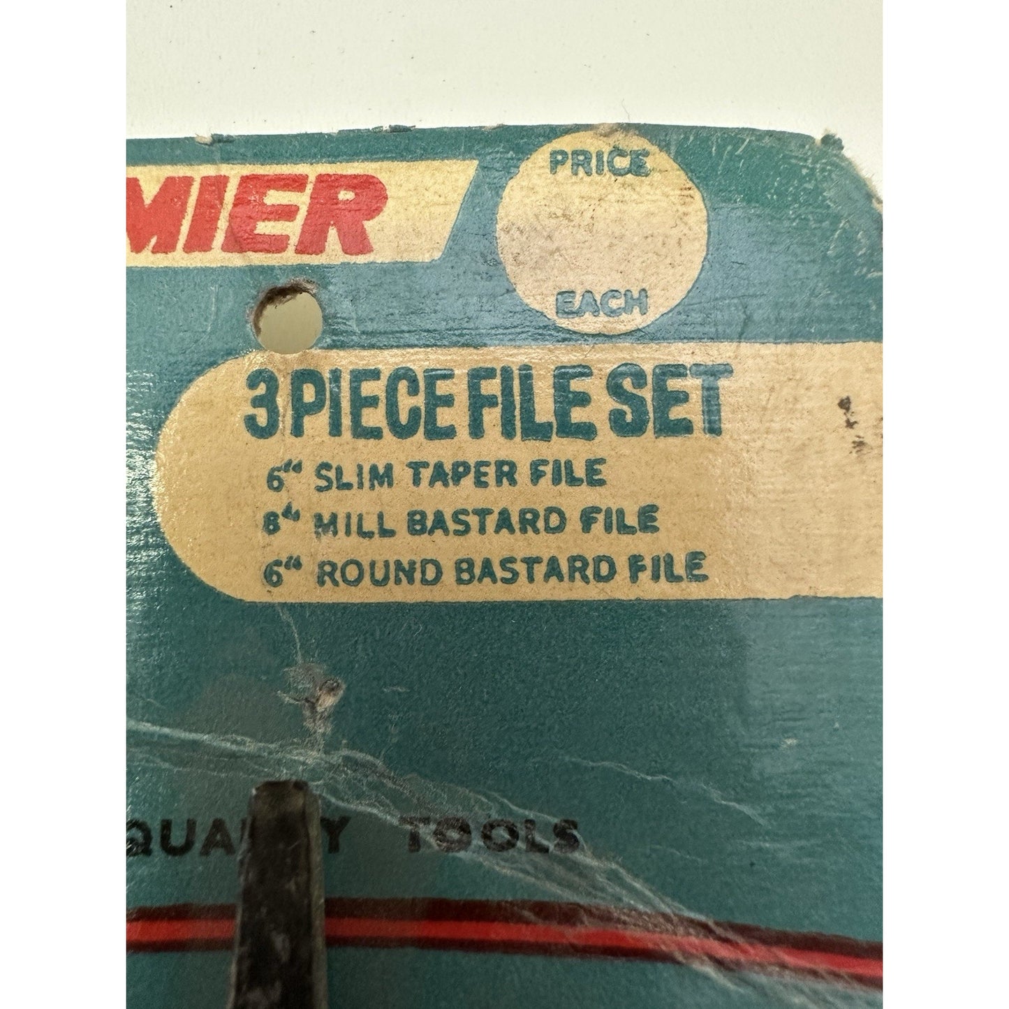 VINTAGE *NEW* 60's Premier 3-Piece Taper/Bastard (Mill/Round) File Set