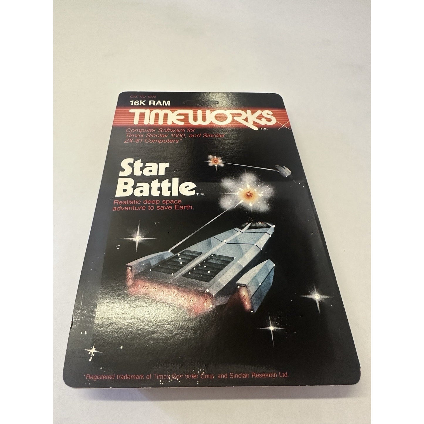 VINTAGE *NEW* 1983 Timeworks Star Battle Game - Sinclair 1000 Cassette