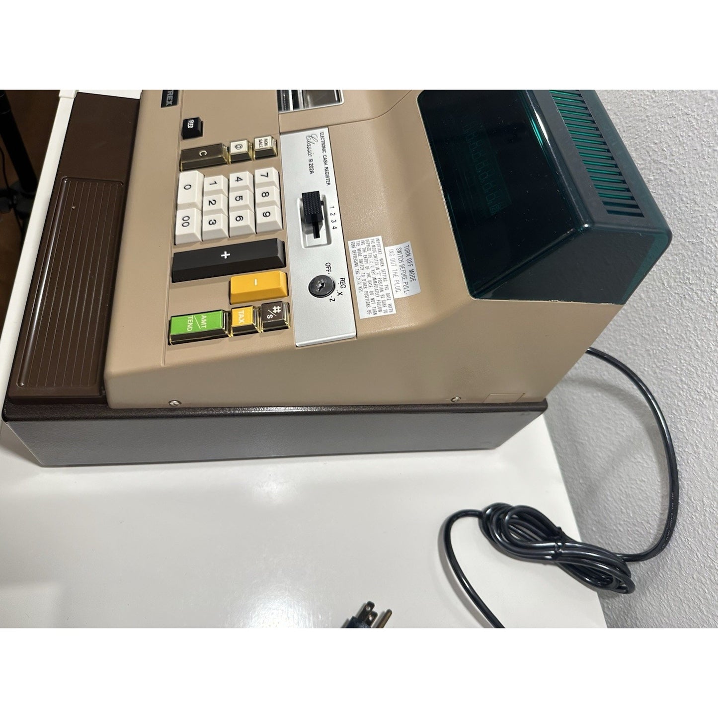 VINTAGE *NEW* Unitrex #R-202A Electronic Cash Register