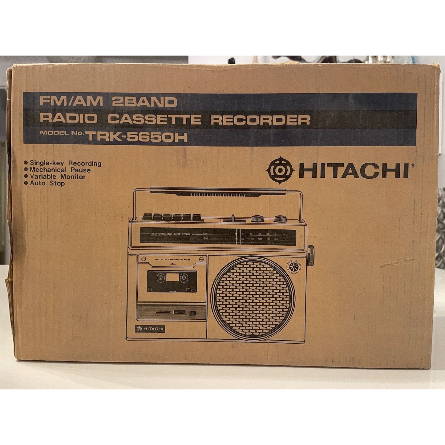 VINTAGE *NEW* 1980's Hitachi TRK-5650 AM/FM Cassete Stereo