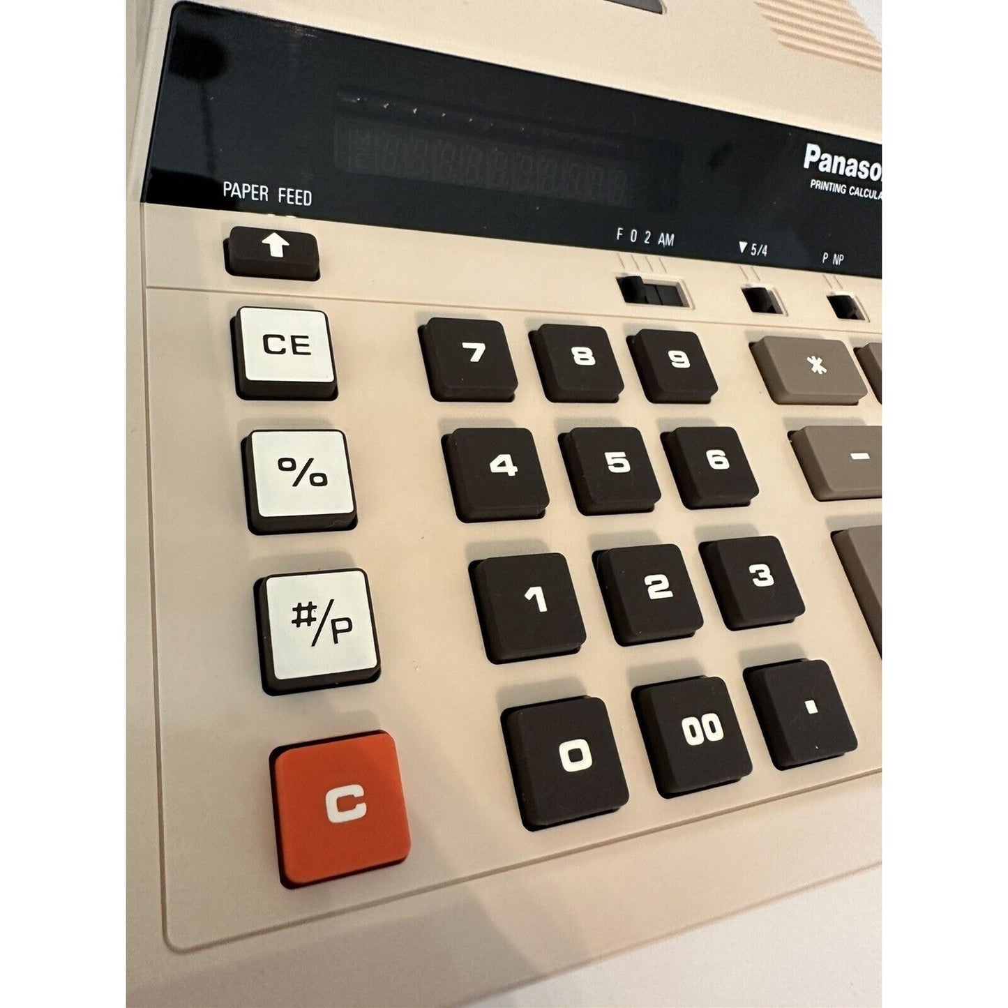 VINTAGE *NEW* 1980's PANASONIC JE-652P Electronic Printing Calculator