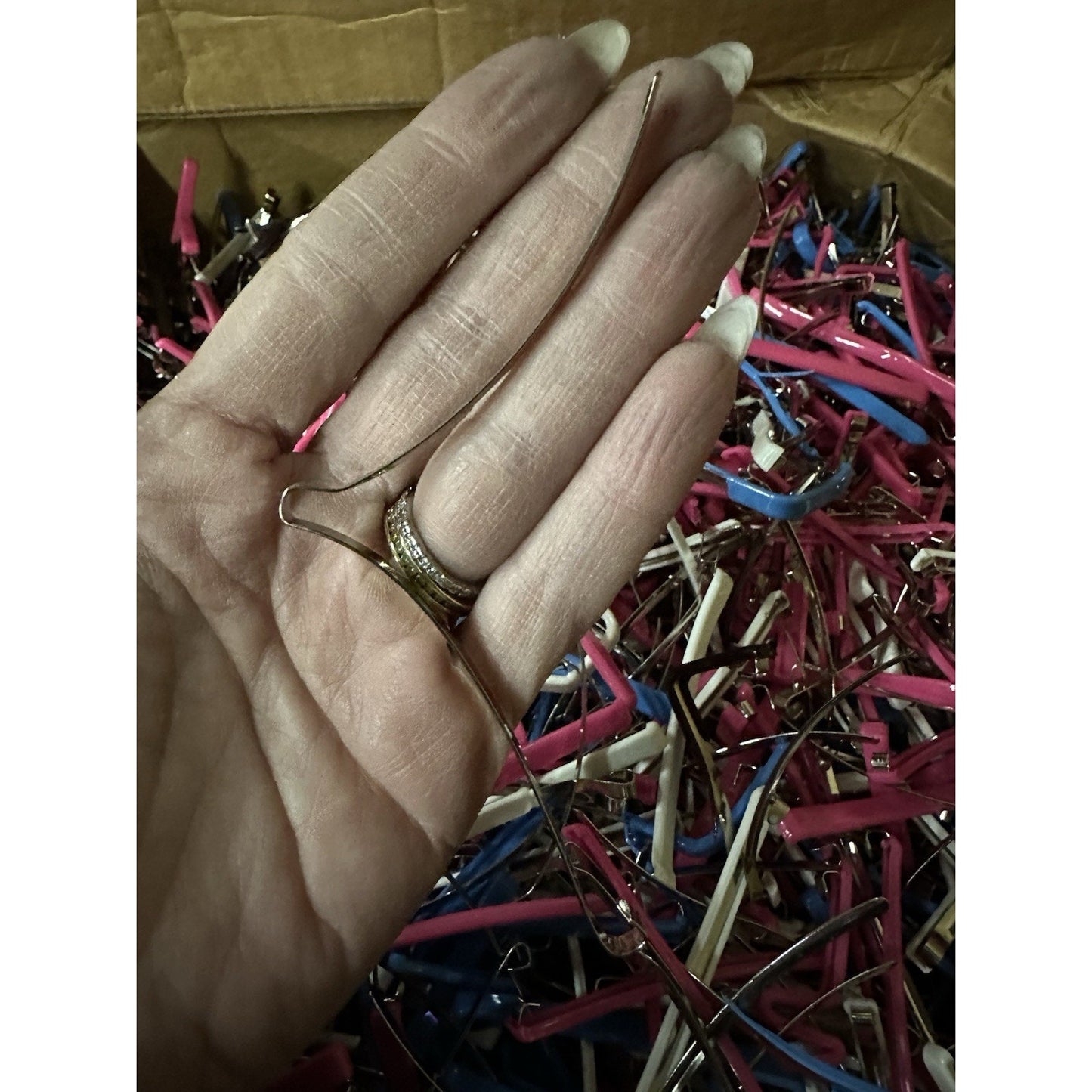 VINTAGE 80's Hair Clips Flawed but Fab, Perfect for Upcycling, DIY - 2 Pound Bag