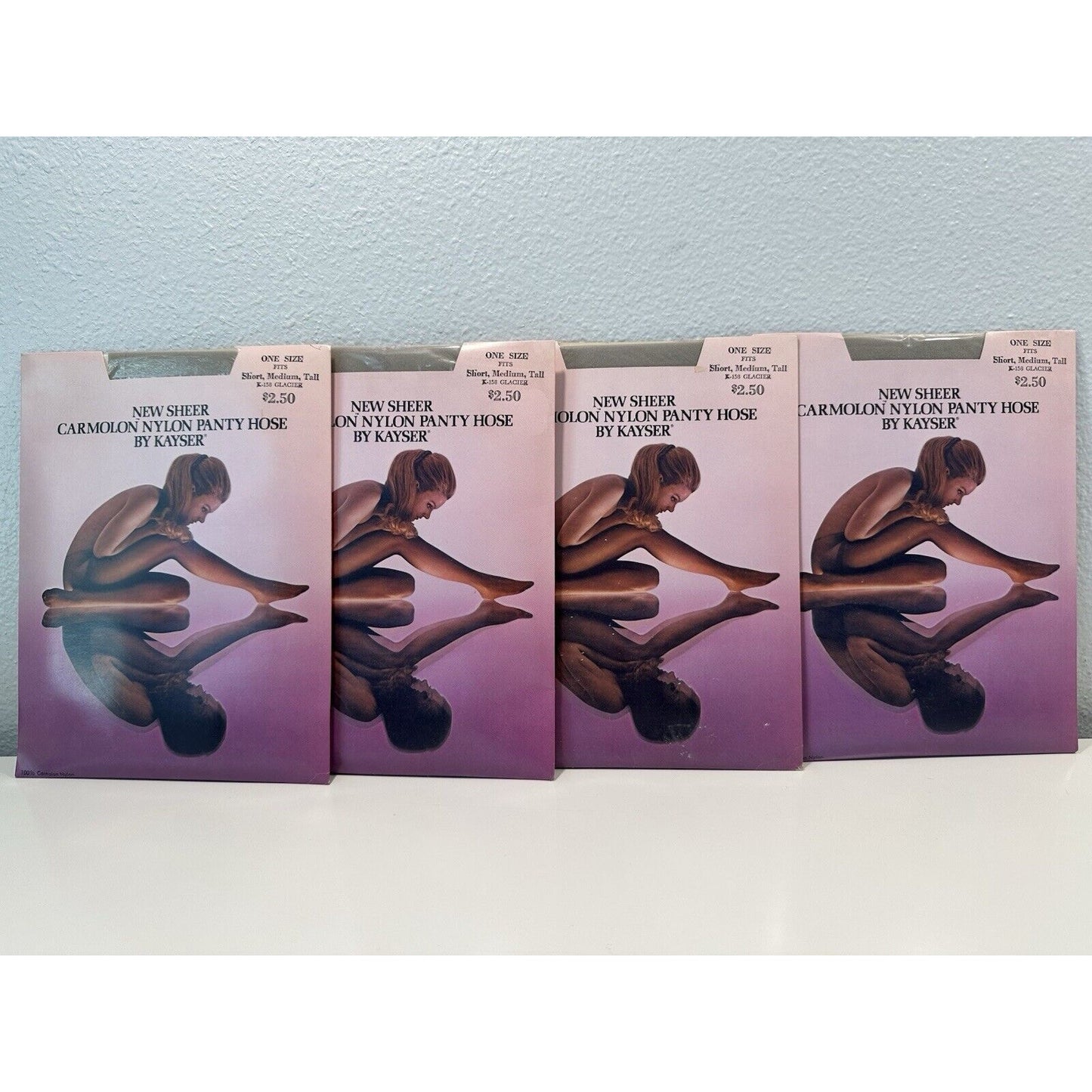 VINTAGE *NEW* Kayser Hosiery/Pantyhose-Sheer-Glacier-4pair-ONE SIZE
