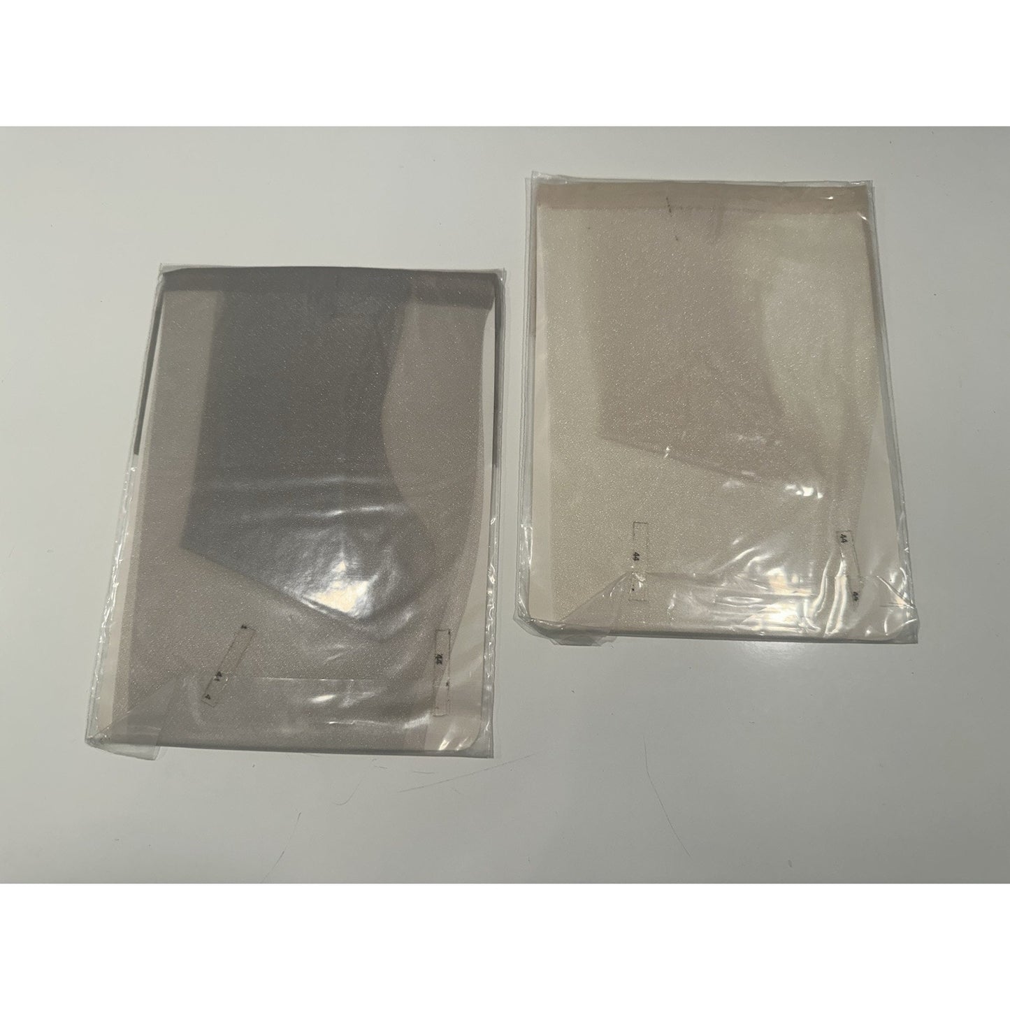 VINTAGE *NEW* Mod Glitter Hosiery-Silver/OffWhite Combo Sz10M X 2 Pair