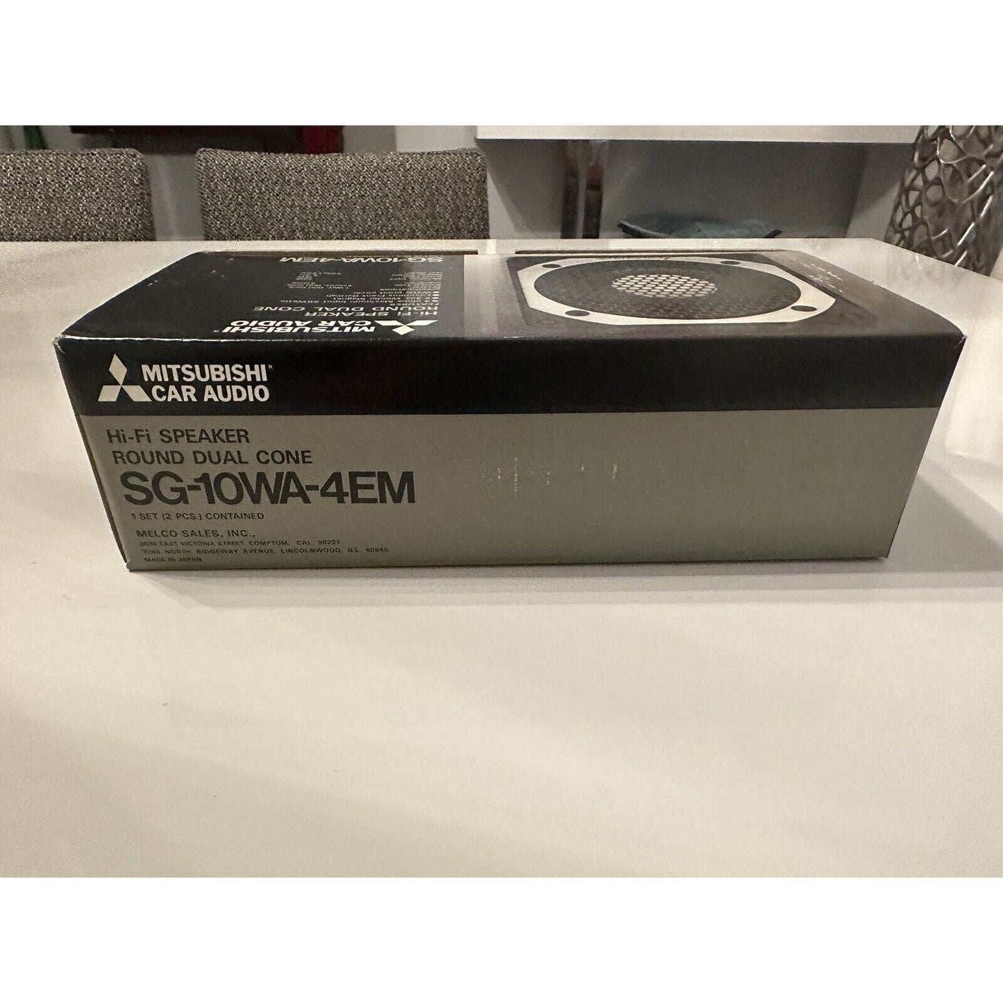 VINTAGE *NEW* Mitsubishi Car Audio SG-10WA-4EM Round Dual Cone