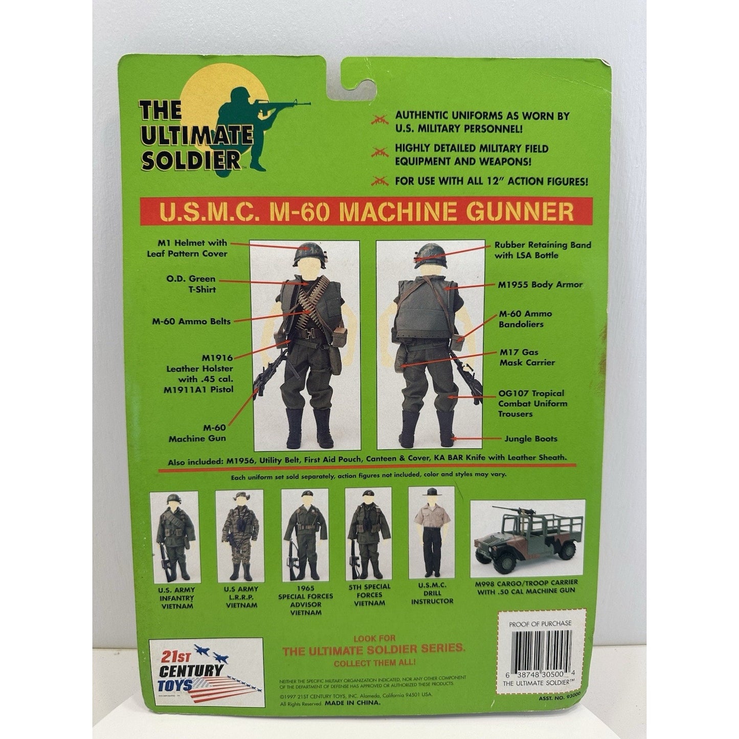 VINTAGE *NEW* The Ultimate Soldier U.S.M.C. M-60 Machine Gunner